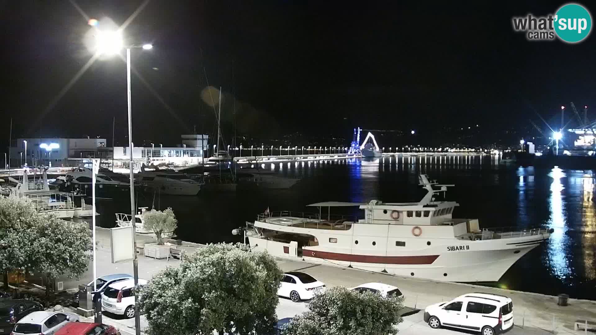 The Riva and Marina in Rijeka  – Live Webcam Croatia