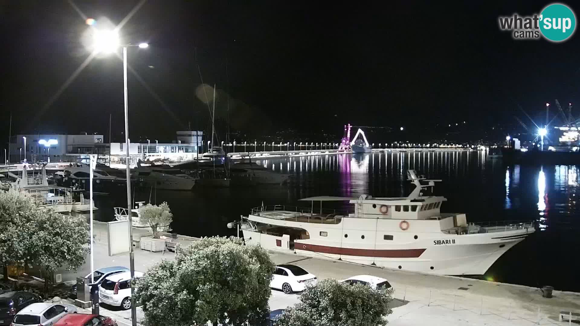 La Riva e la Marina a Rijeka (Fiume) – Live Webcam Croazia