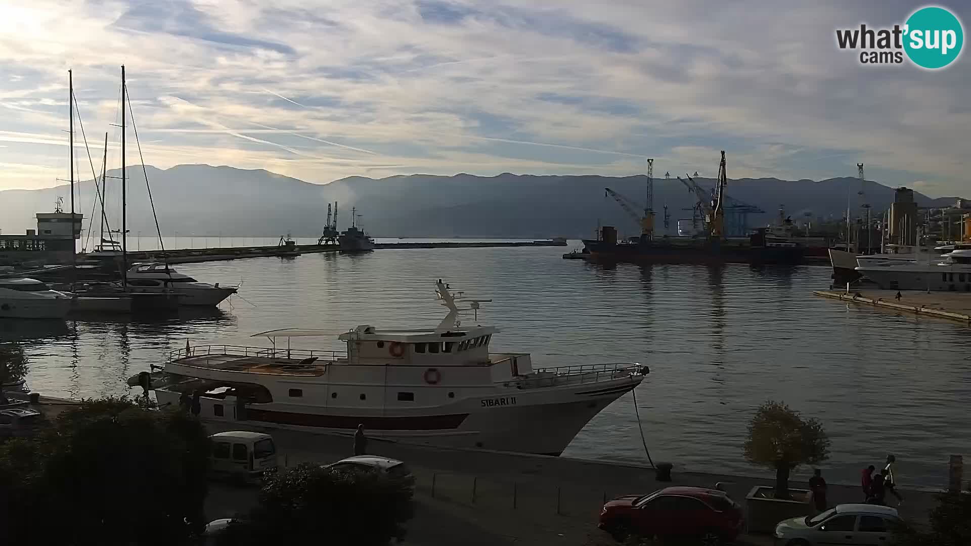 La Riva et Marina à Rijeka – Live Webcam Croatie