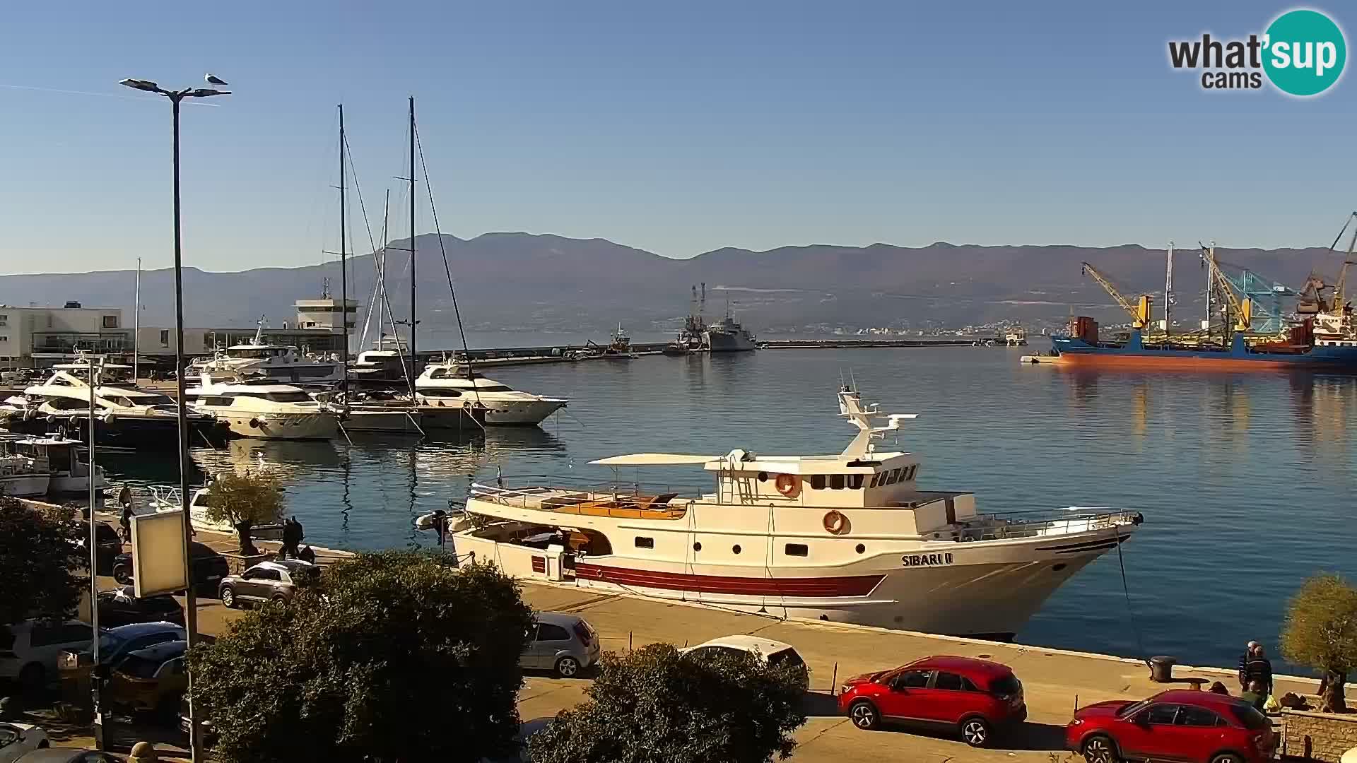 La Riva e la Marina a Rijeka (Fiume) – Live Webcam Croazia