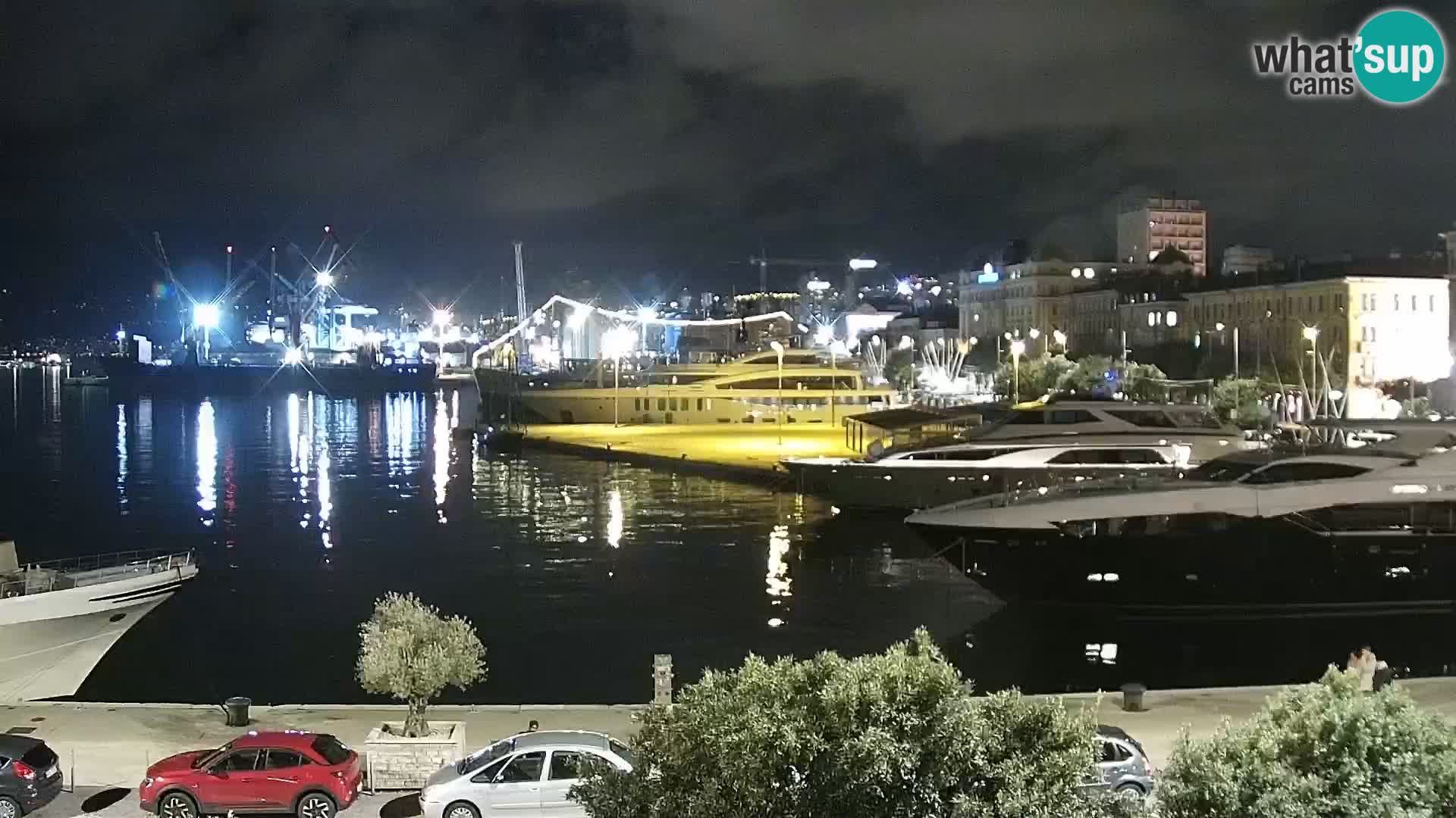 The Riva and Marina in Rijeka  – Live Webcam Croatia