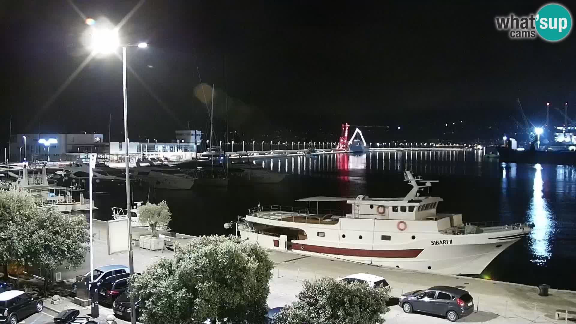 The Riva and Marina in Rijeka  – Live Webcam Croatia