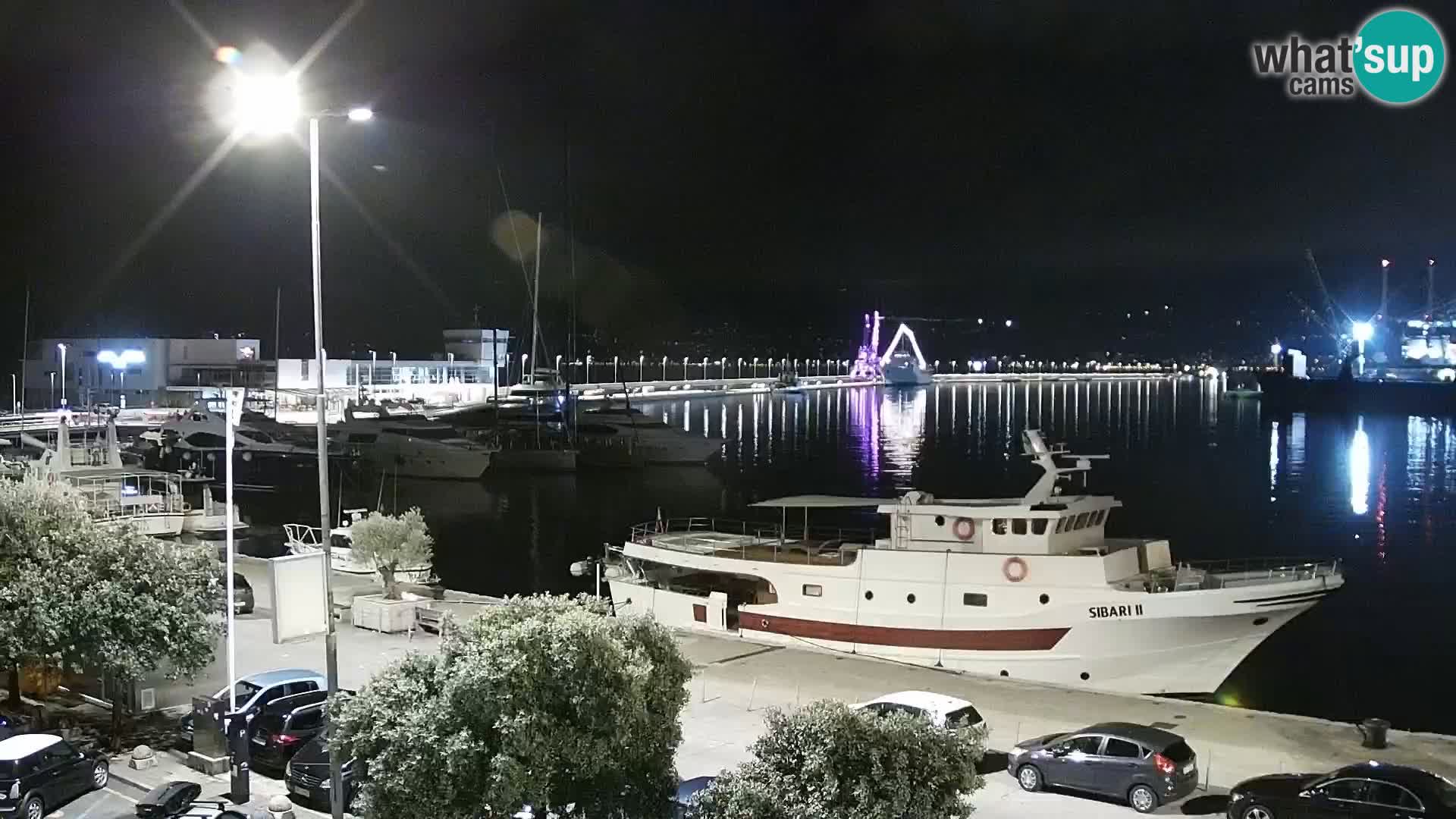 La Riva y Marina en Rijeka – Webcam en vivo Croacia