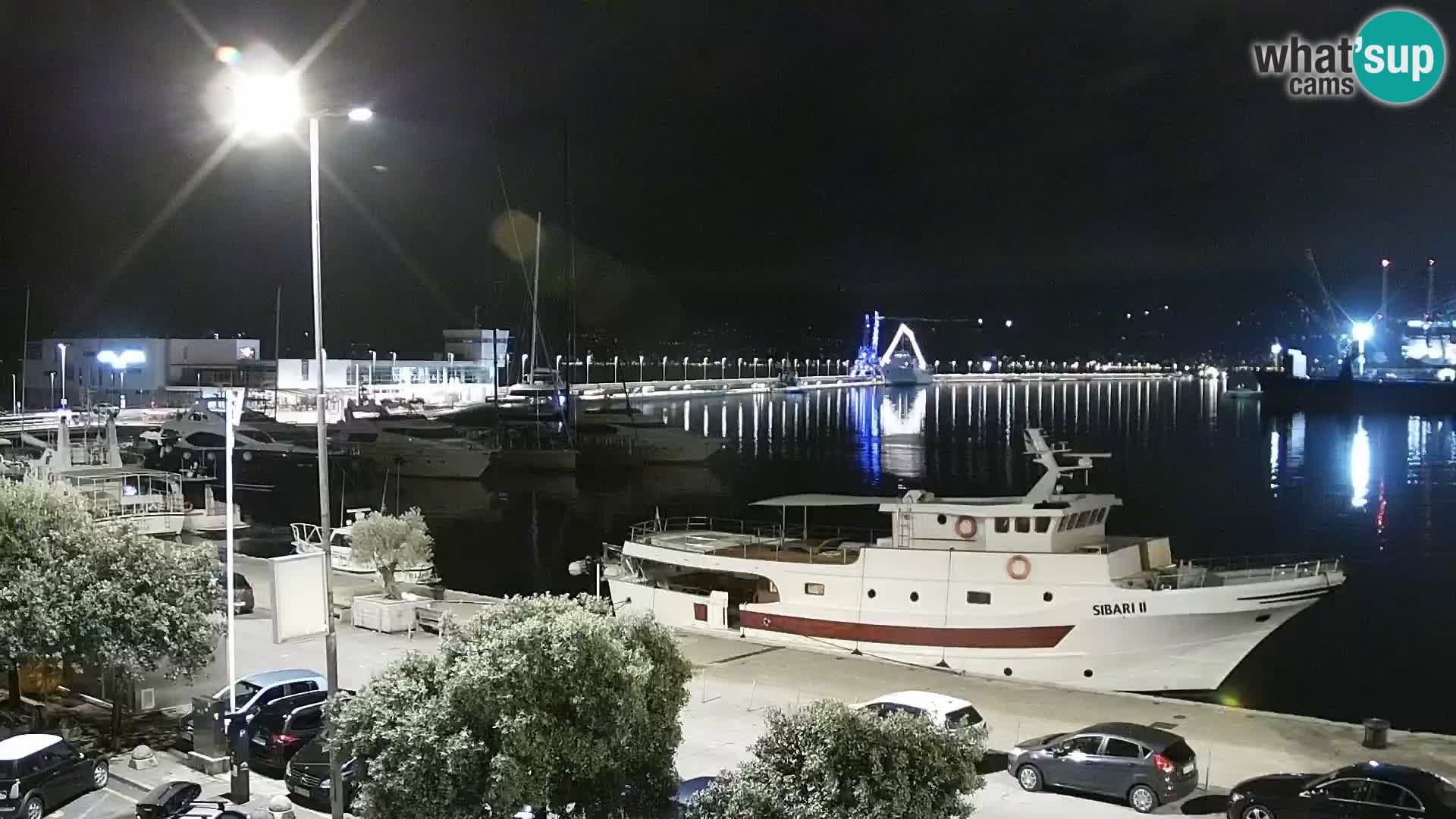 La Riva et Marina à Rijeka – Live Webcam Croatie