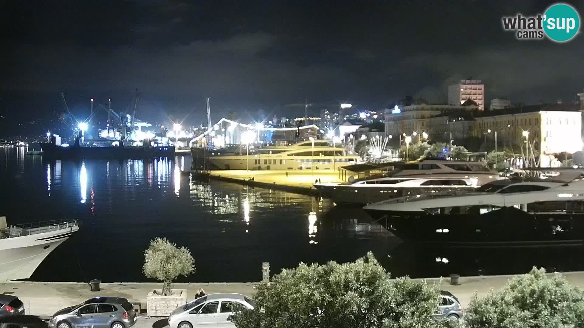 Die Riva und Marina in Rijeka – Live Webcam Kroatien