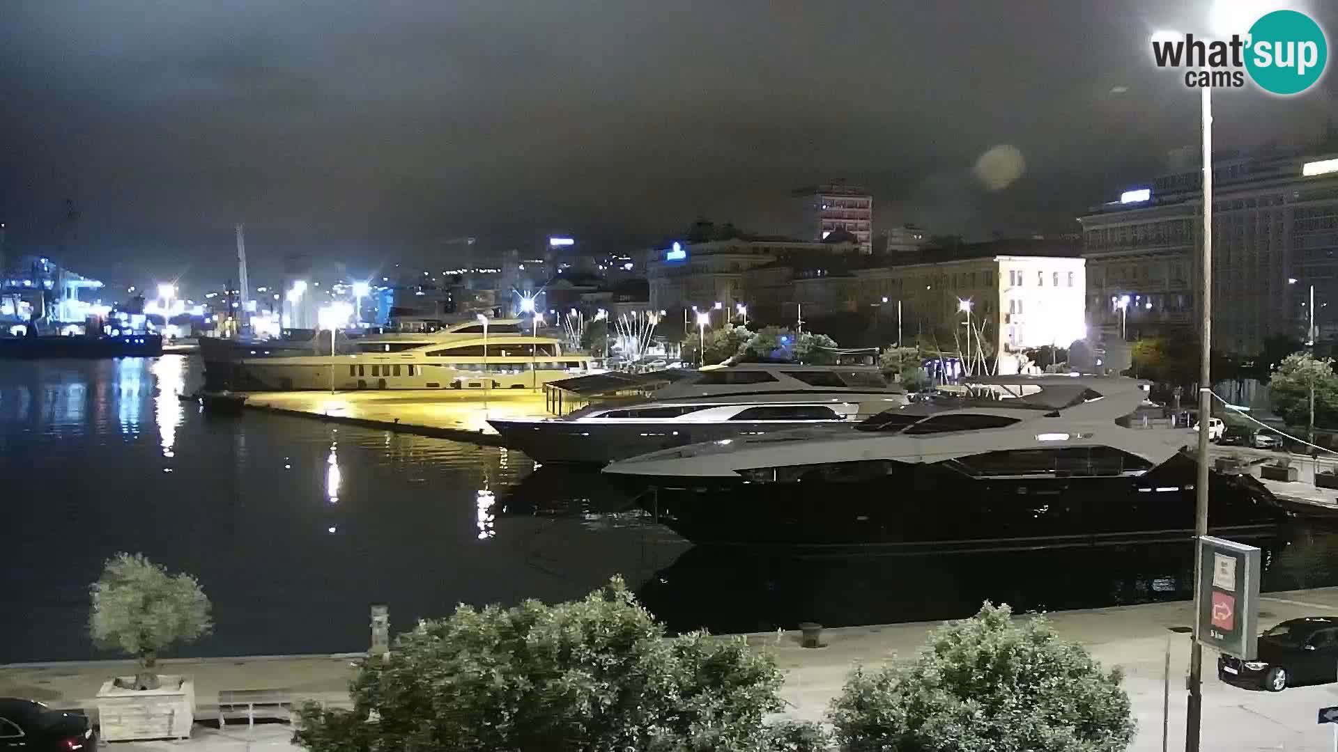 La Riva e la Marina a Rijeka (Fiume) – Live Webcam Croazia