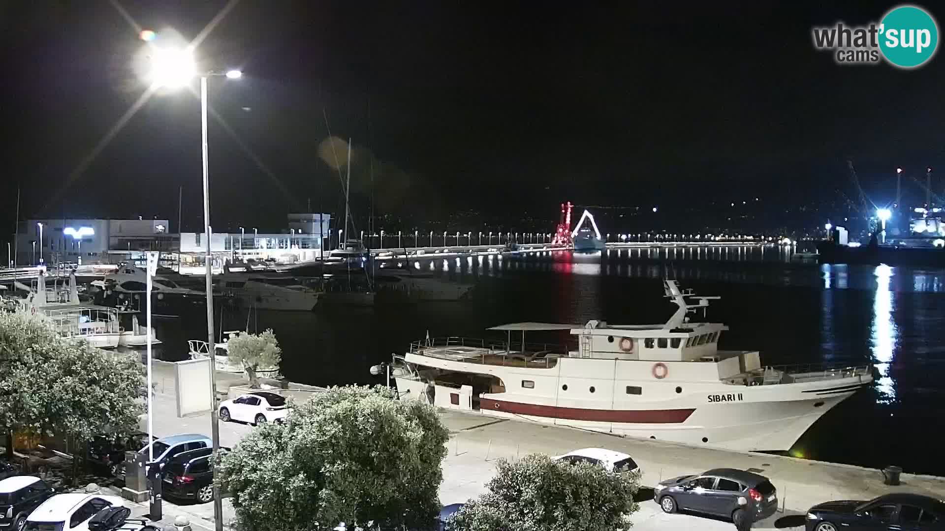 Die Riva und Marina in Rijeka – Live Webcam Kroatien