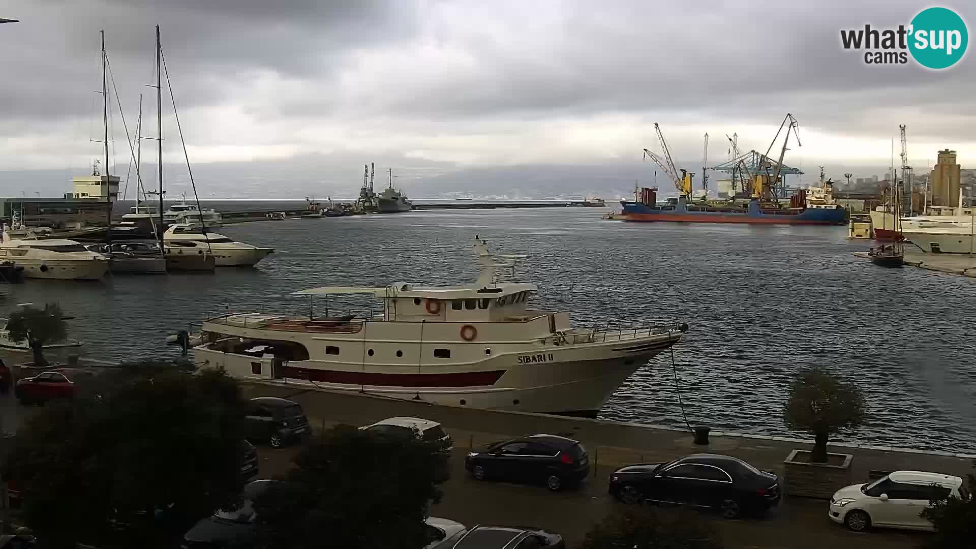 The Riva and Marina in Rijeka  – Live Webcam Croatia