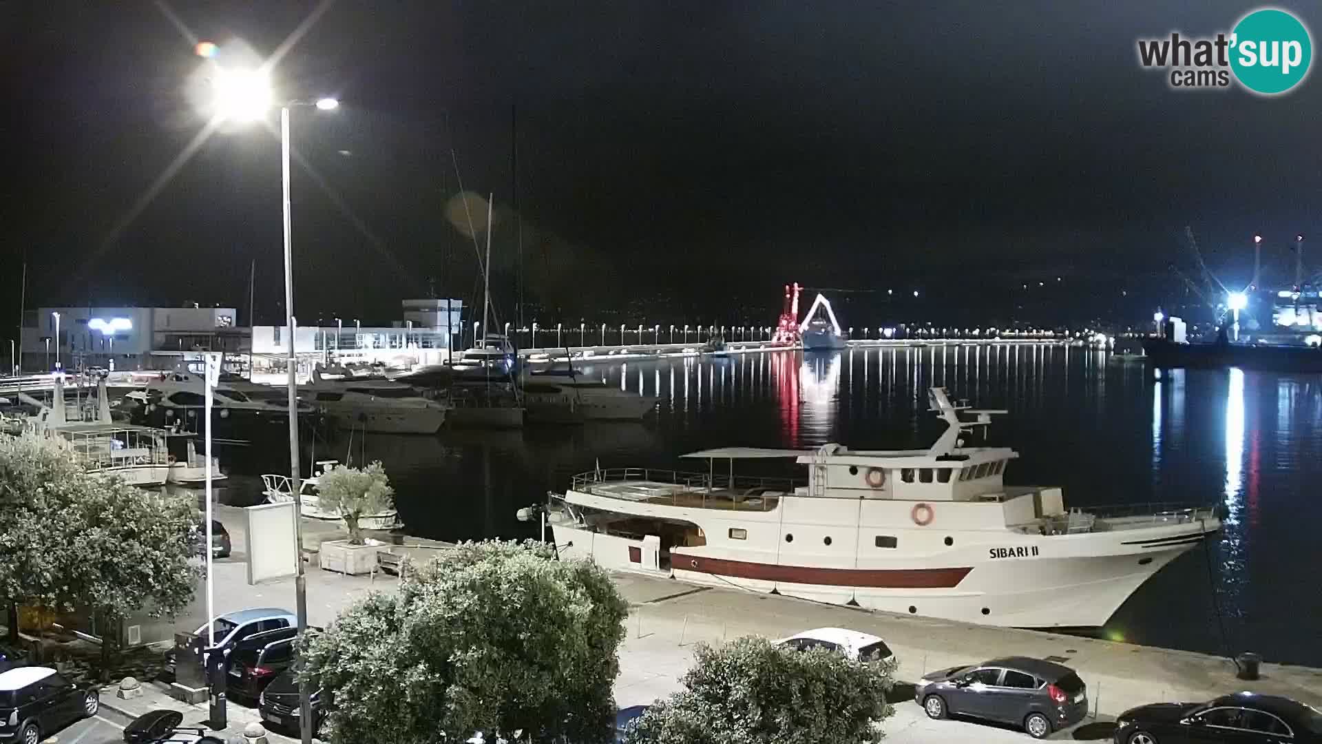 La Riva et Marina à Rijeka – Live Webcam Croatie