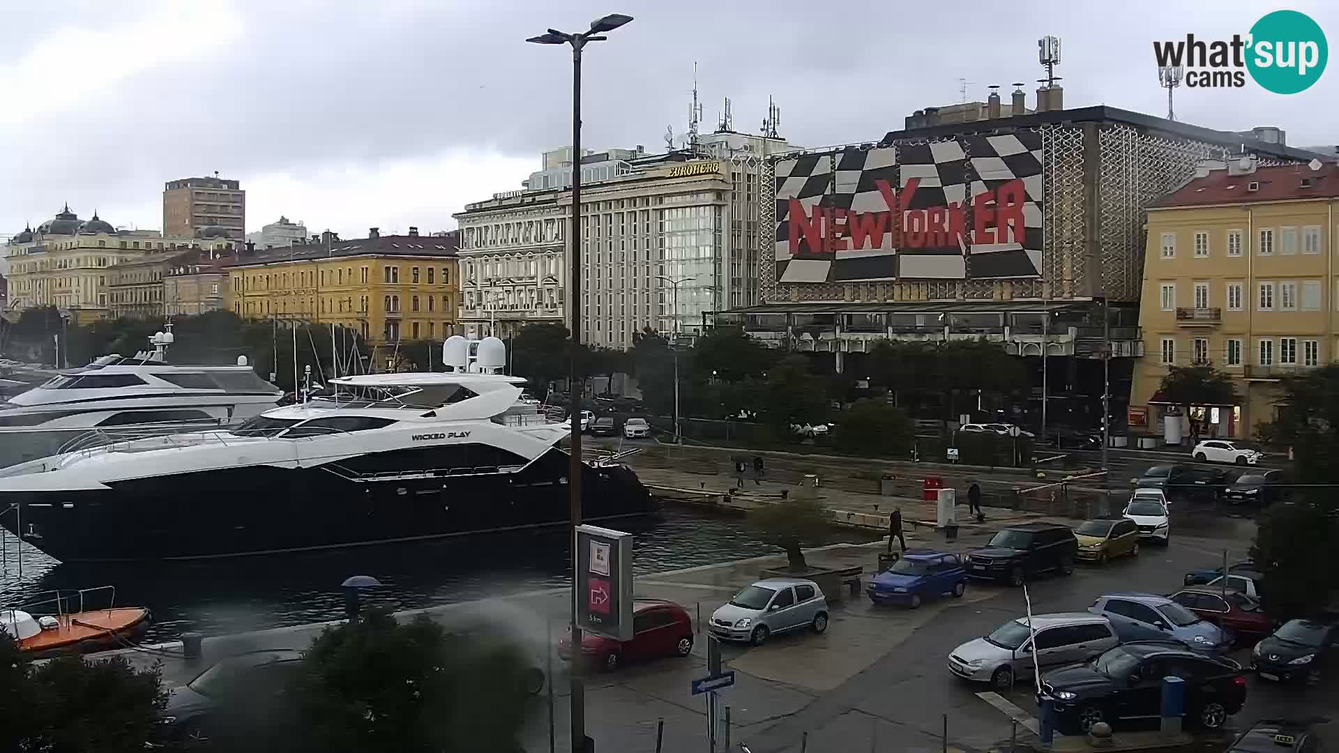 Die Riva und Marina in Rijeka – Live Webcam Kroatien