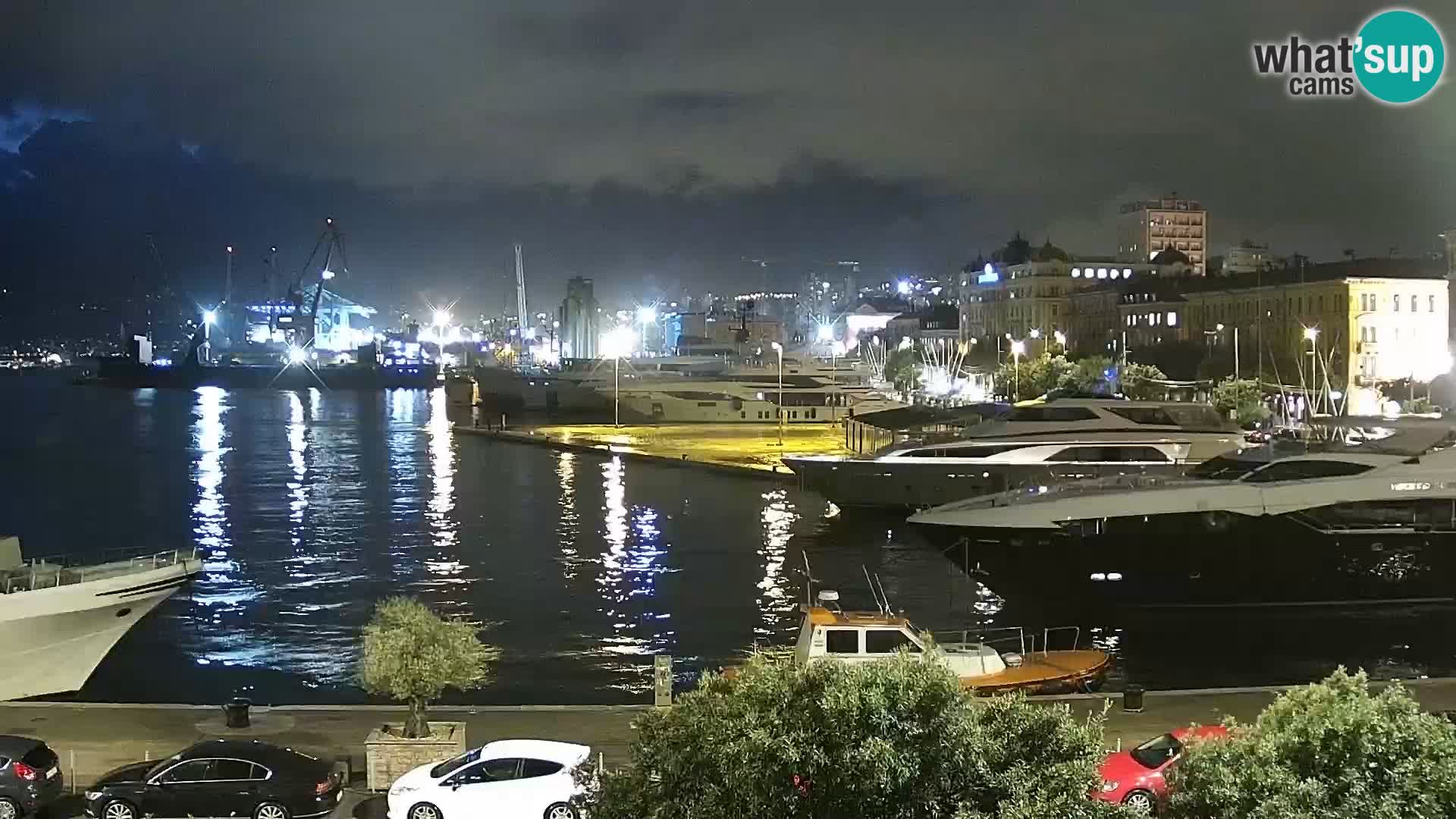 La Riva e la Marina a Rijeka (Fiume) – Live Webcam Croazia