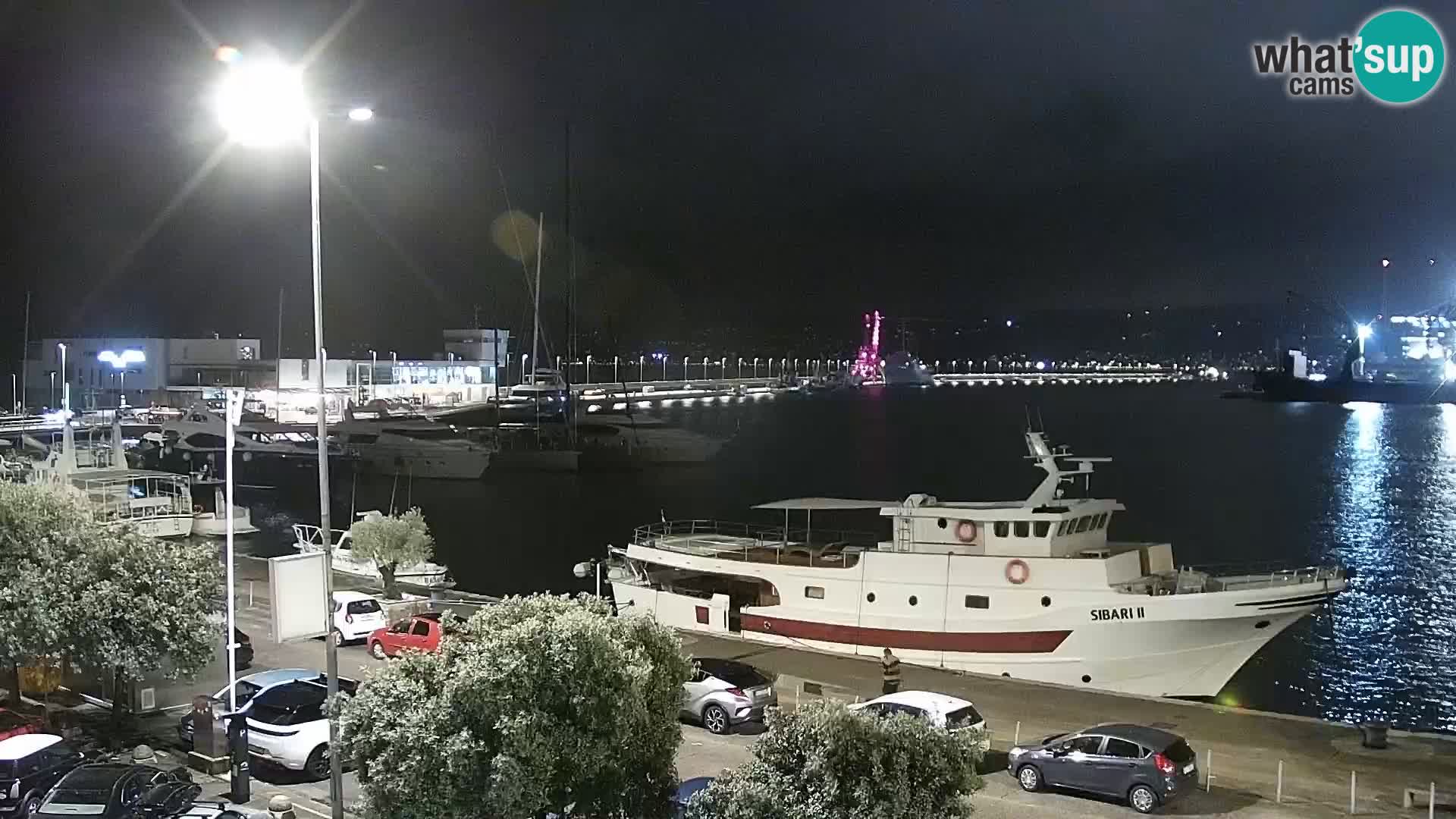 Die Riva und Marina in Rijeka – Live Webcam Kroatien