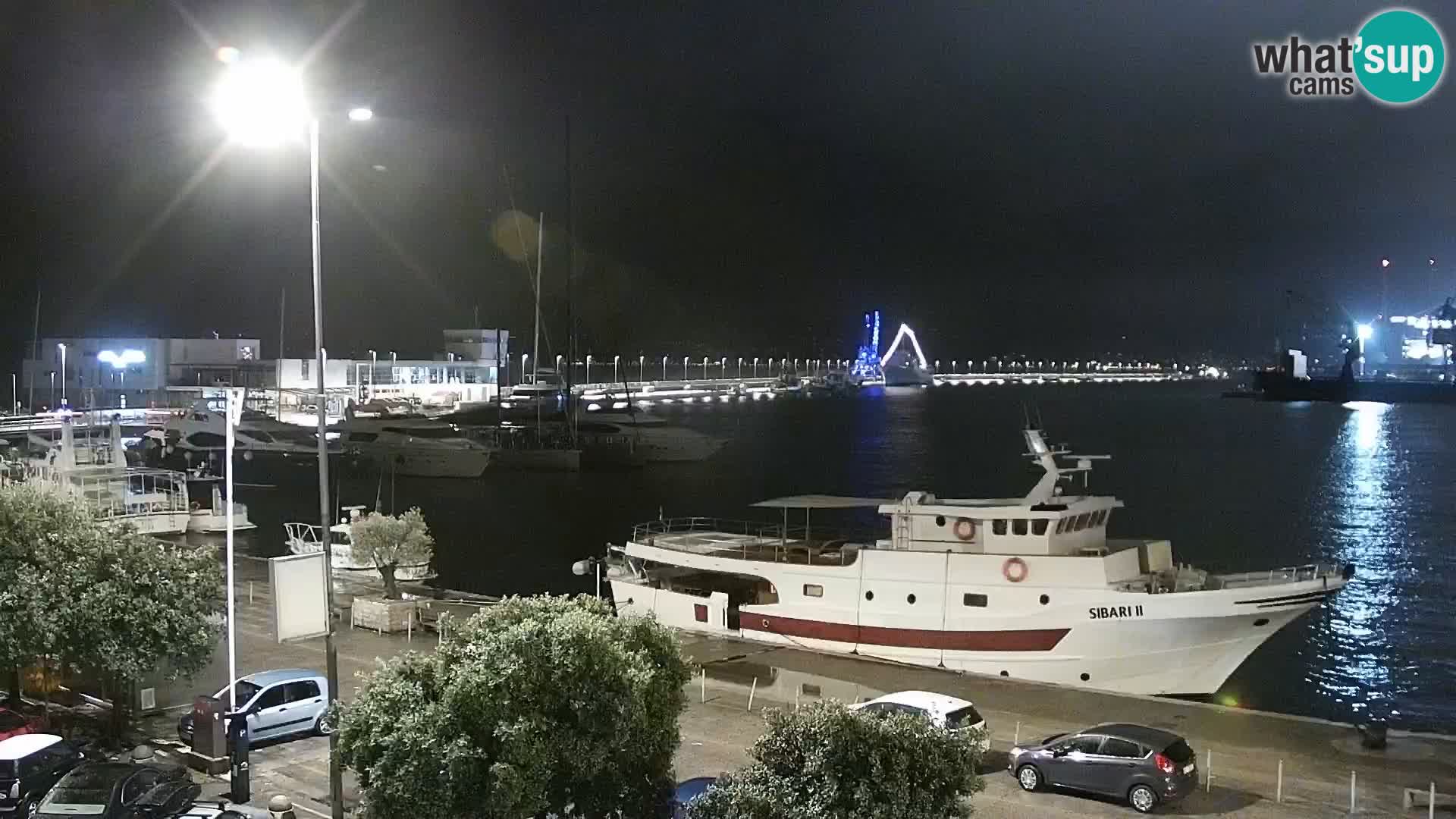 The Riva and Marina in Rijeka  – Live Webcam Croatia