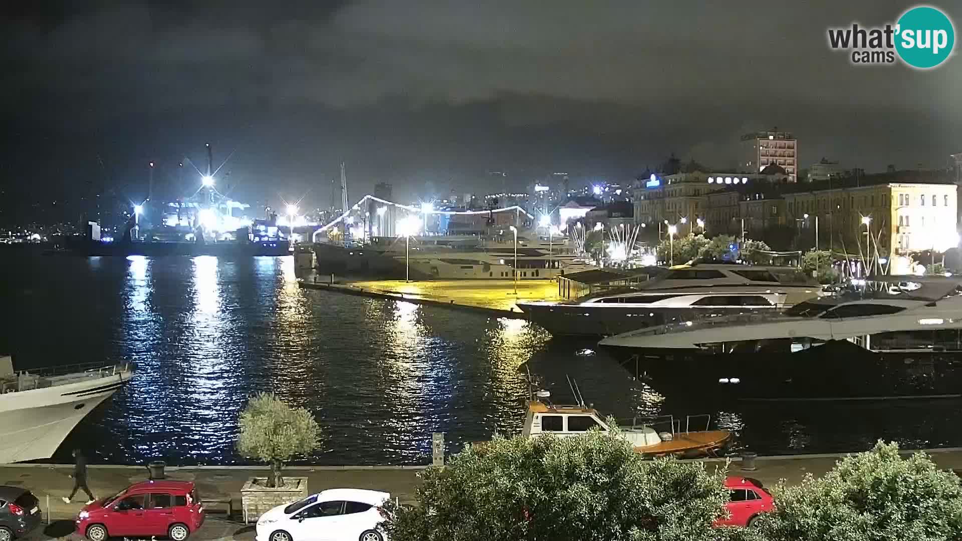 Riva i Marina u Rijeci – Web kamera uživo u Hrvatskoj
