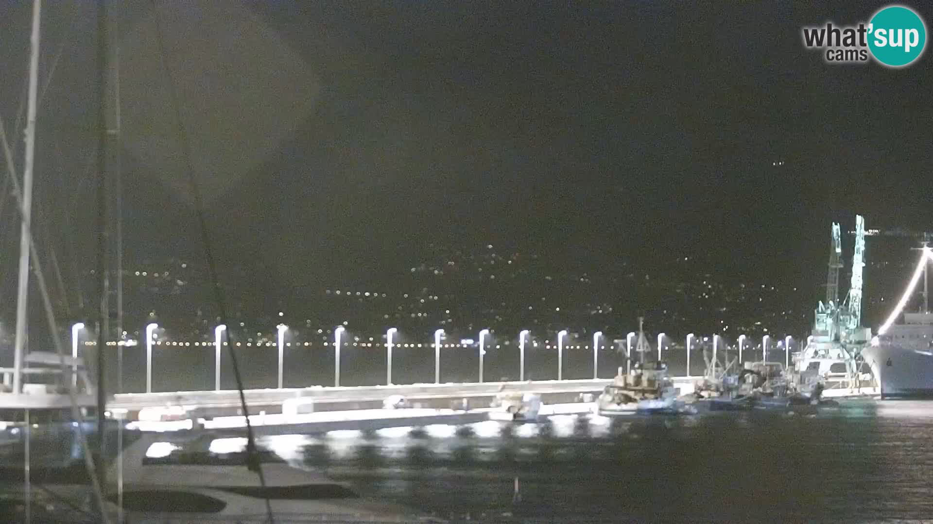 La Riva et Marina à Rijeka – Live Webcam Croatie