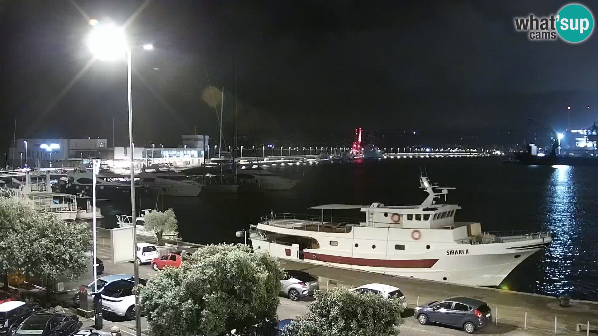 Die Riva und Marina in Rijeka – Live Webcam Kroatien