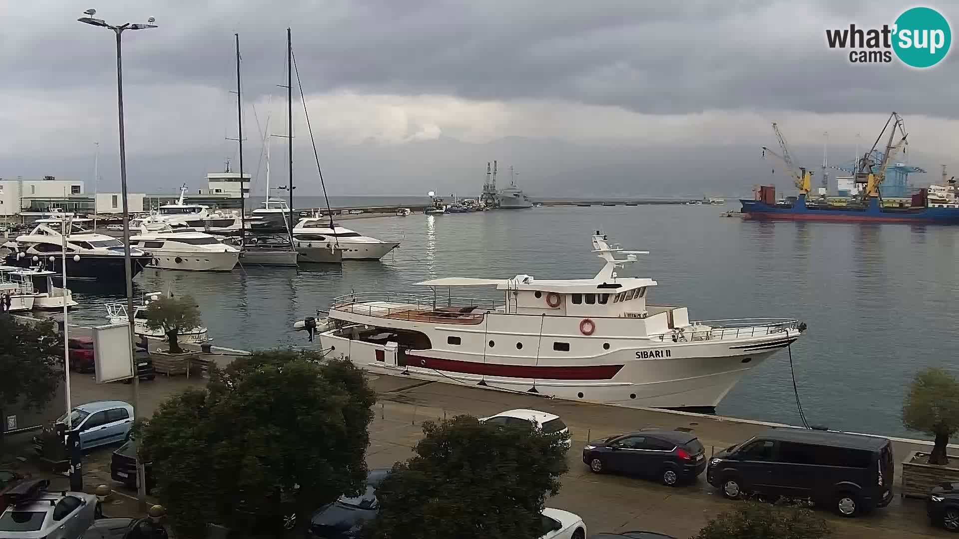 Die Riva und Marina in Rijeka – Live Webcam Kroatien