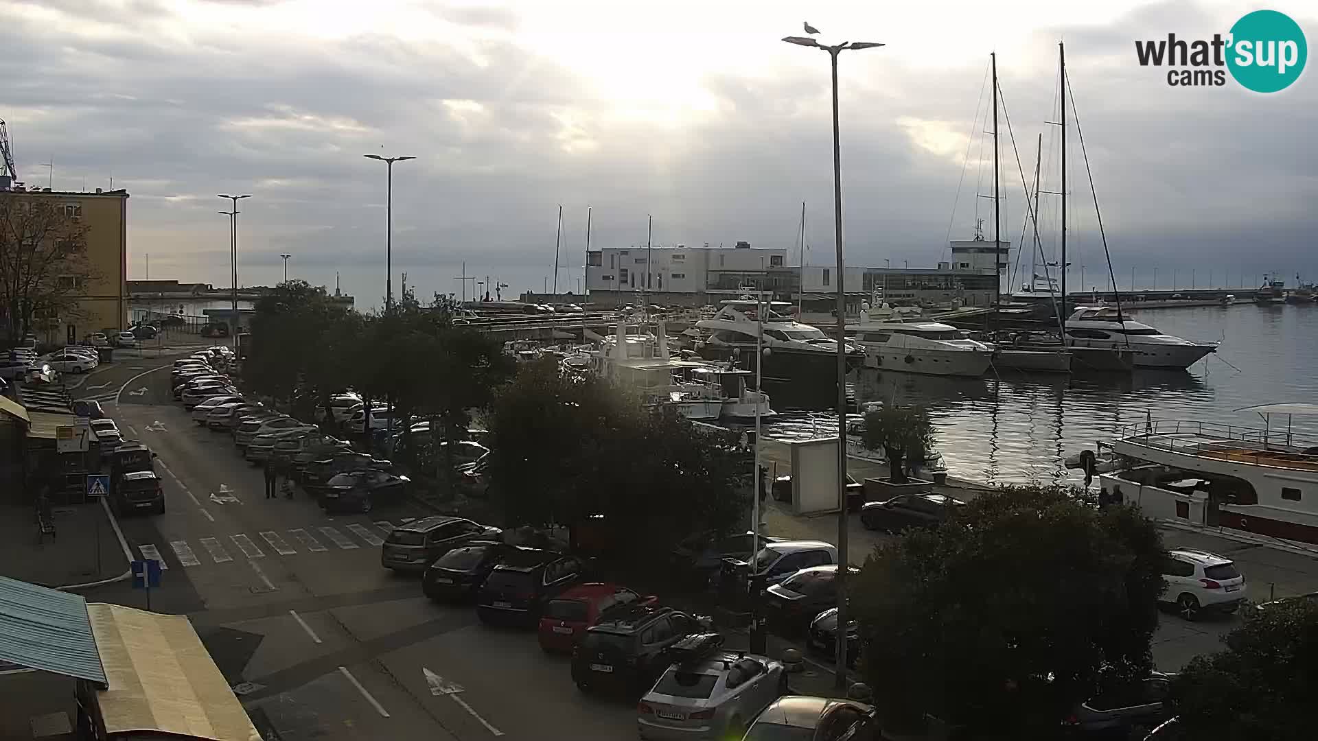 La Riva et Marina à Rijeka – Live Webcam Croatie