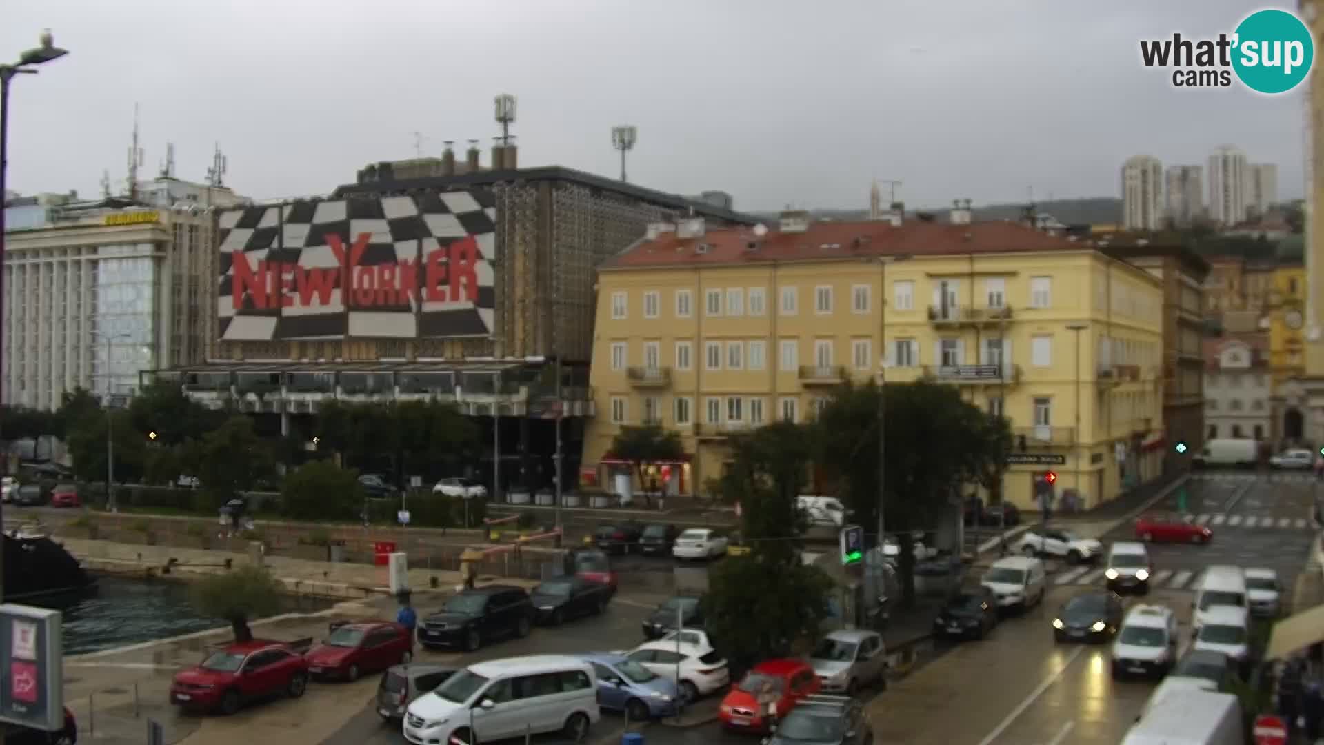 The Riva and Marina in Rijeka  – Live Webcam Croatia