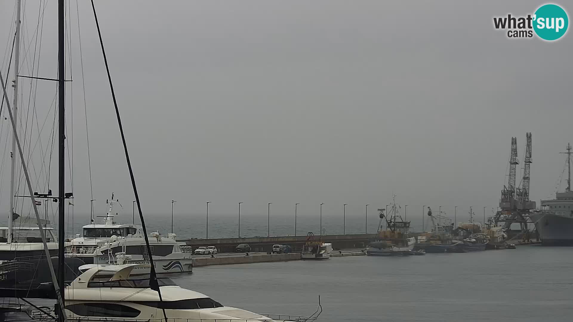 The Riva and Marina in Rijeka  – Live Webcam Croatia