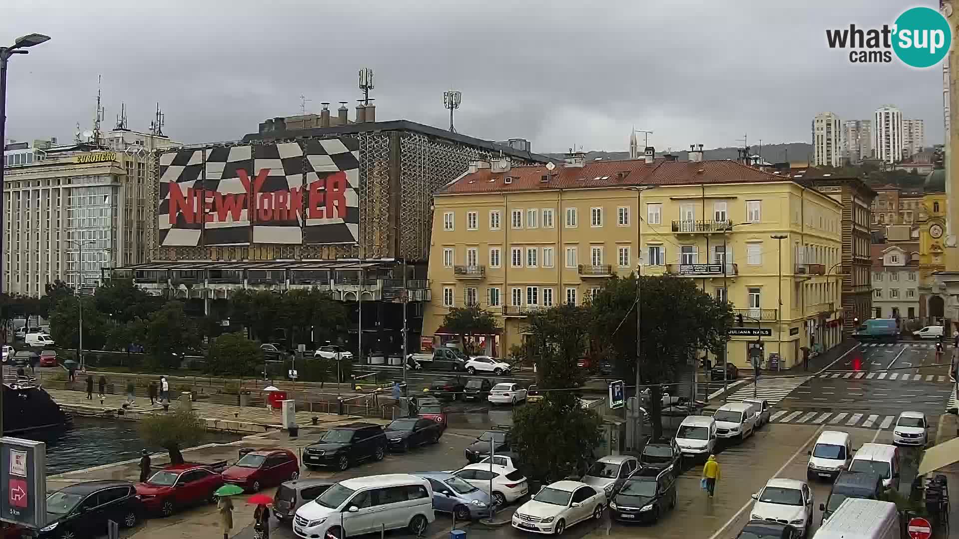 Riva i Marina u Rijeci – Web kamera uživo u Hrvatskoj