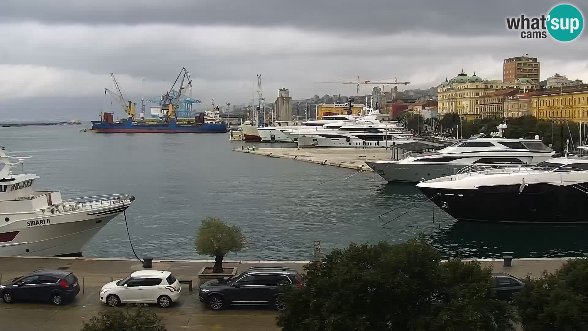 Riva i Marina u Rijeci – Web kamera uživo u Hrvatskoj