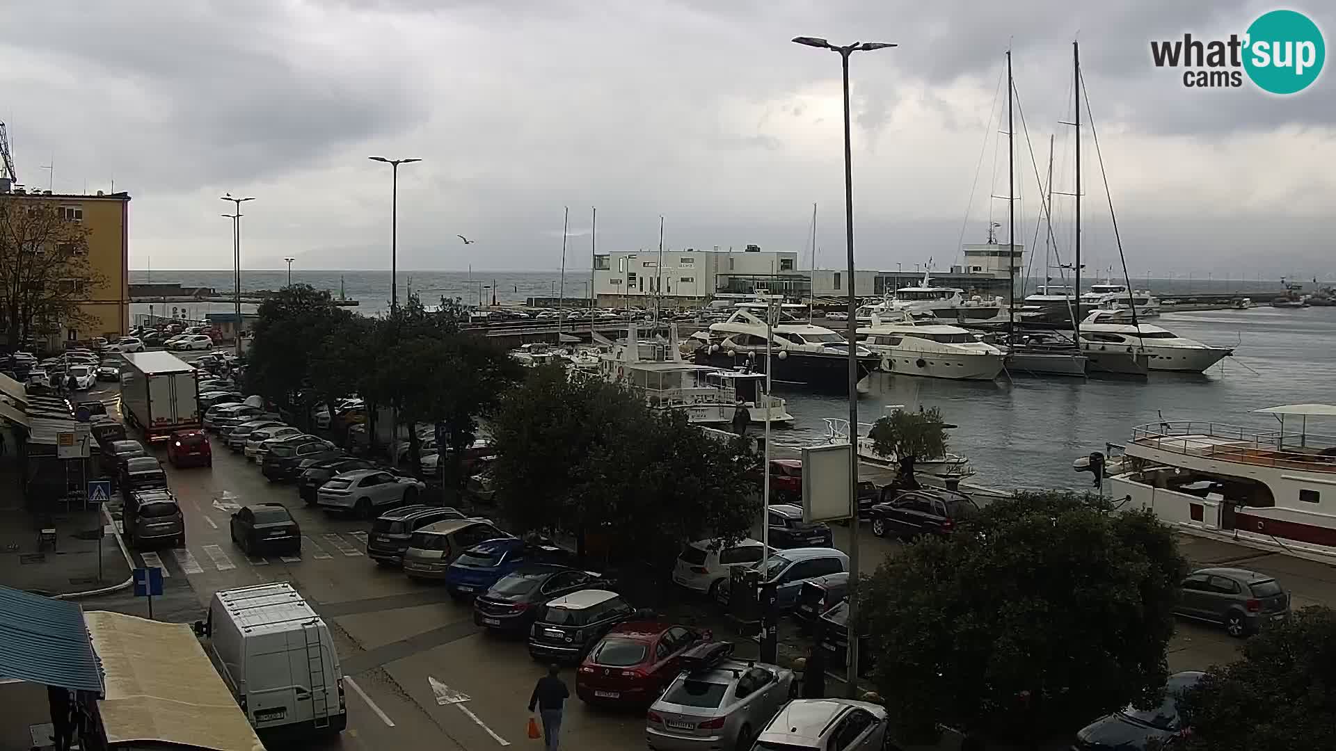 The Riva and Marina in Rijeka  – Live Webcam Croatia
