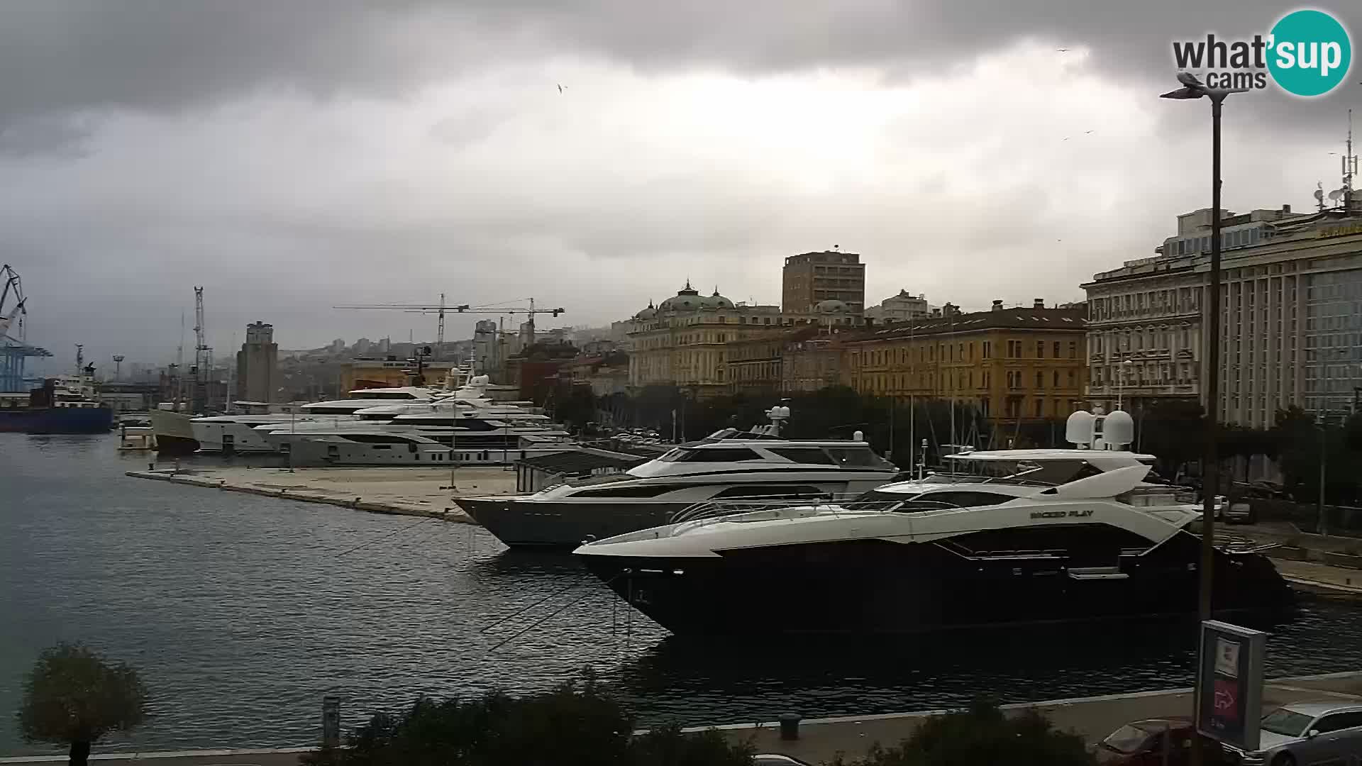 Riva i Marina u Rijeci – Web kamera uživo u Hrvatskoj