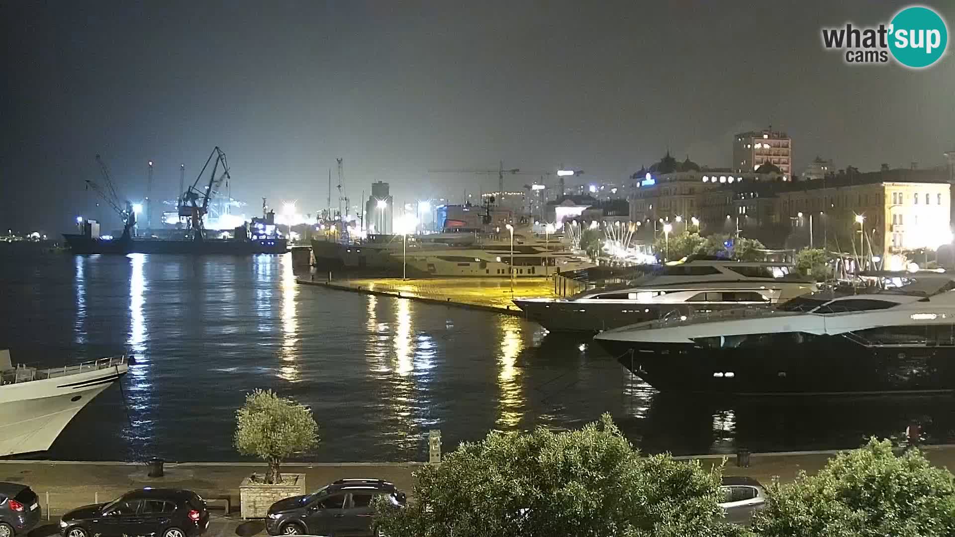 The Riva and Marina in Rijeka  – Live Webcam Croatia