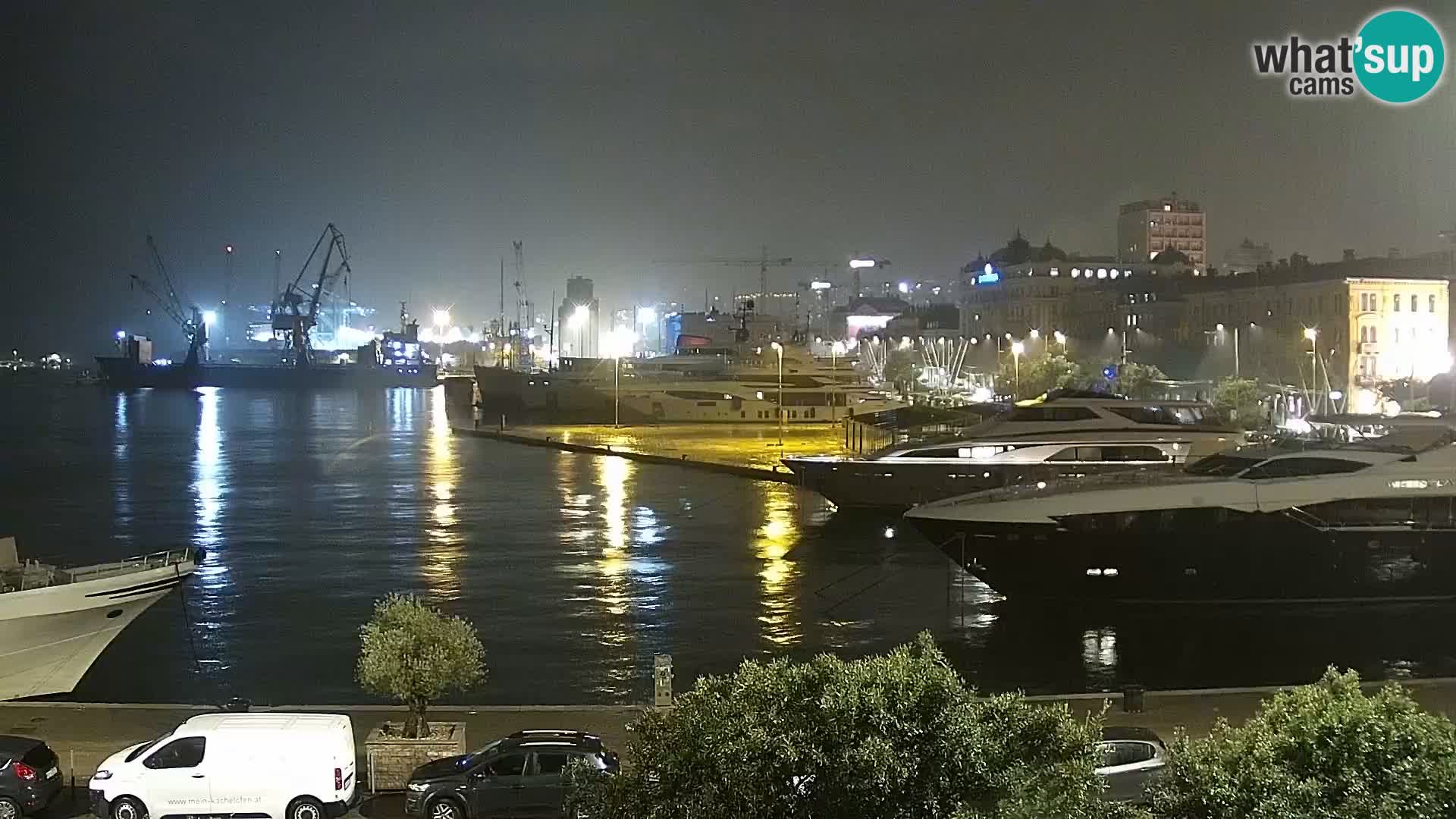 La Riva e la Marina a Rijeka (Fiume) – Live Webcam Croazia