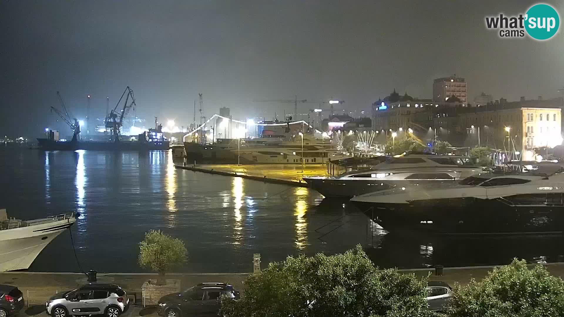 Riva i Marina u Rijeci – Web kamera uživo u Hrvatskoj