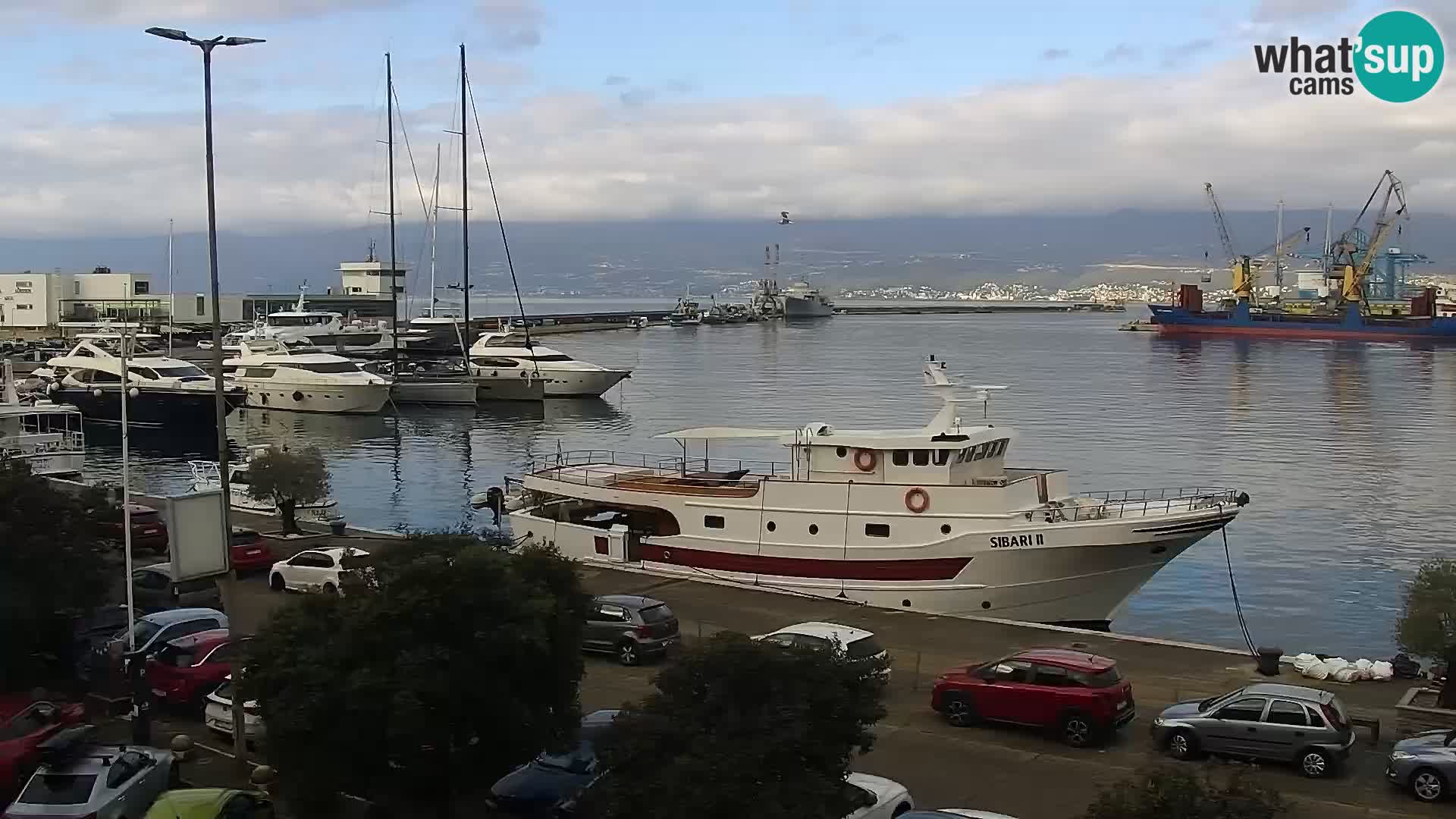 La Riva et Marina à Rijeka – Live Webcam Croatie