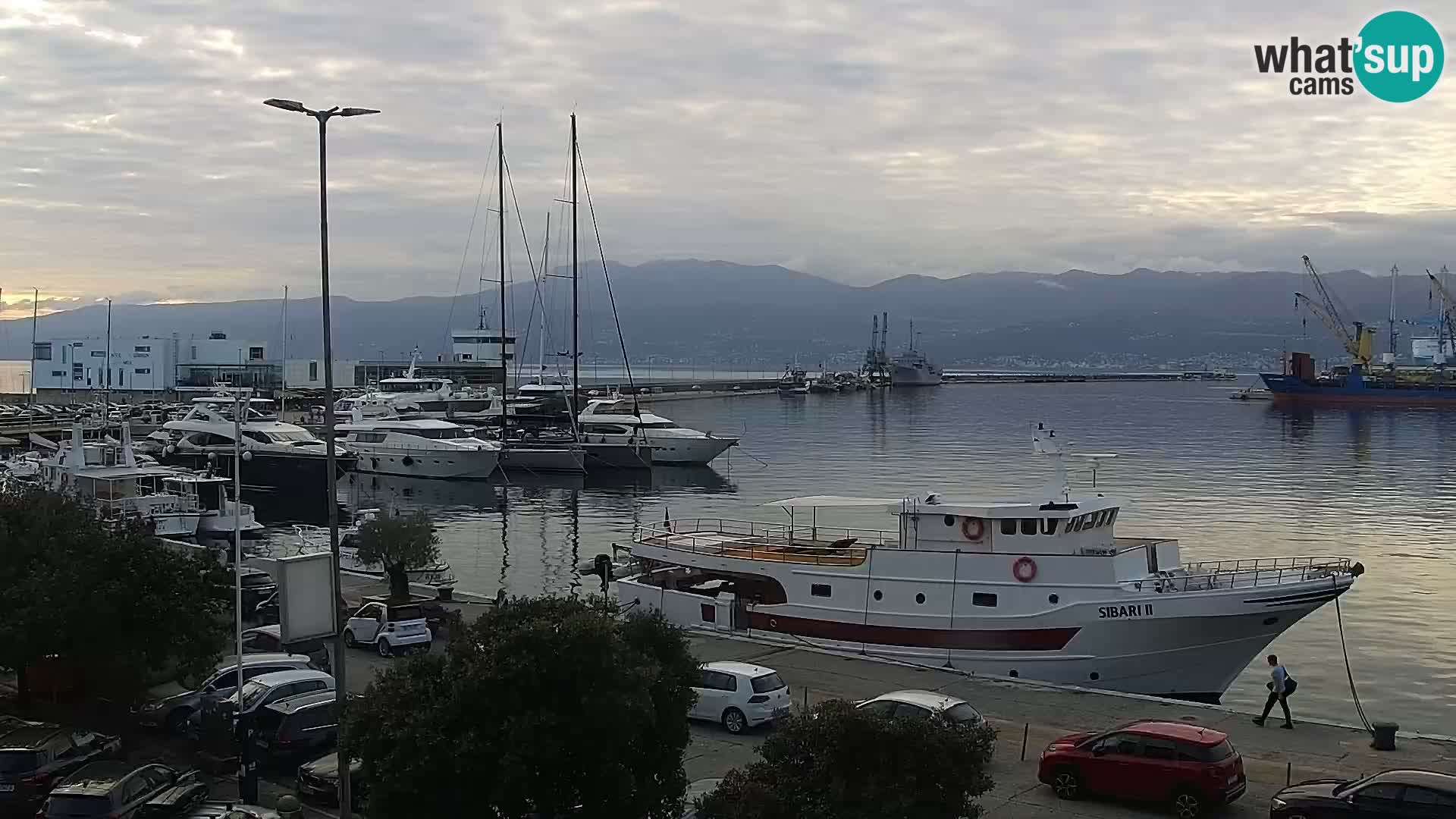 La Riva e la Marina a Rijeka (Fiume) – Live Webcam Croazia