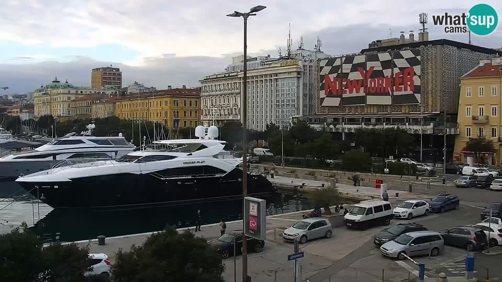 La Riva et Marina à Rijeka – Live Webcam Croatie