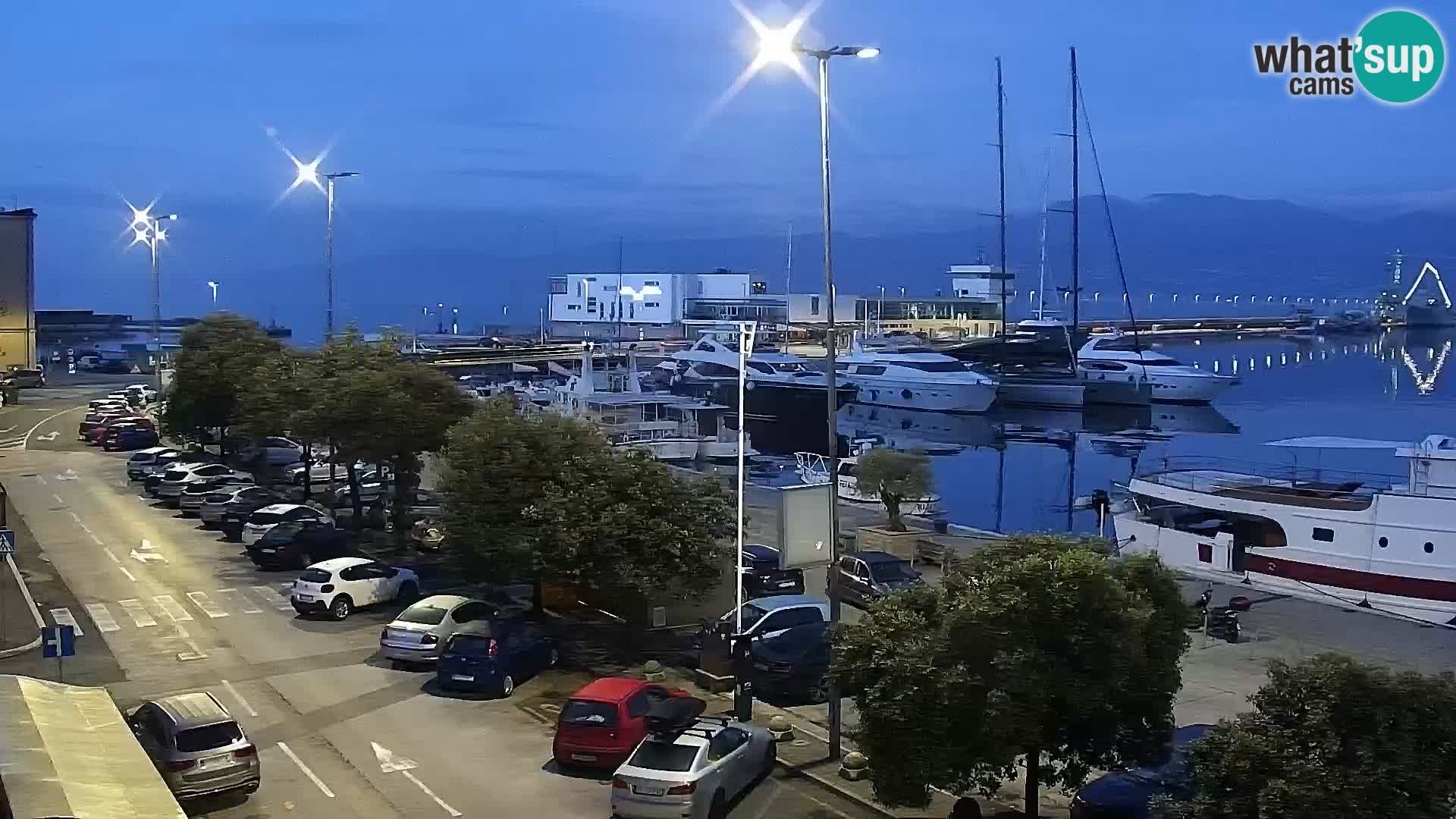 La Riva e la Marina a Rijeka (Fiume) – Live Webcam Croazia