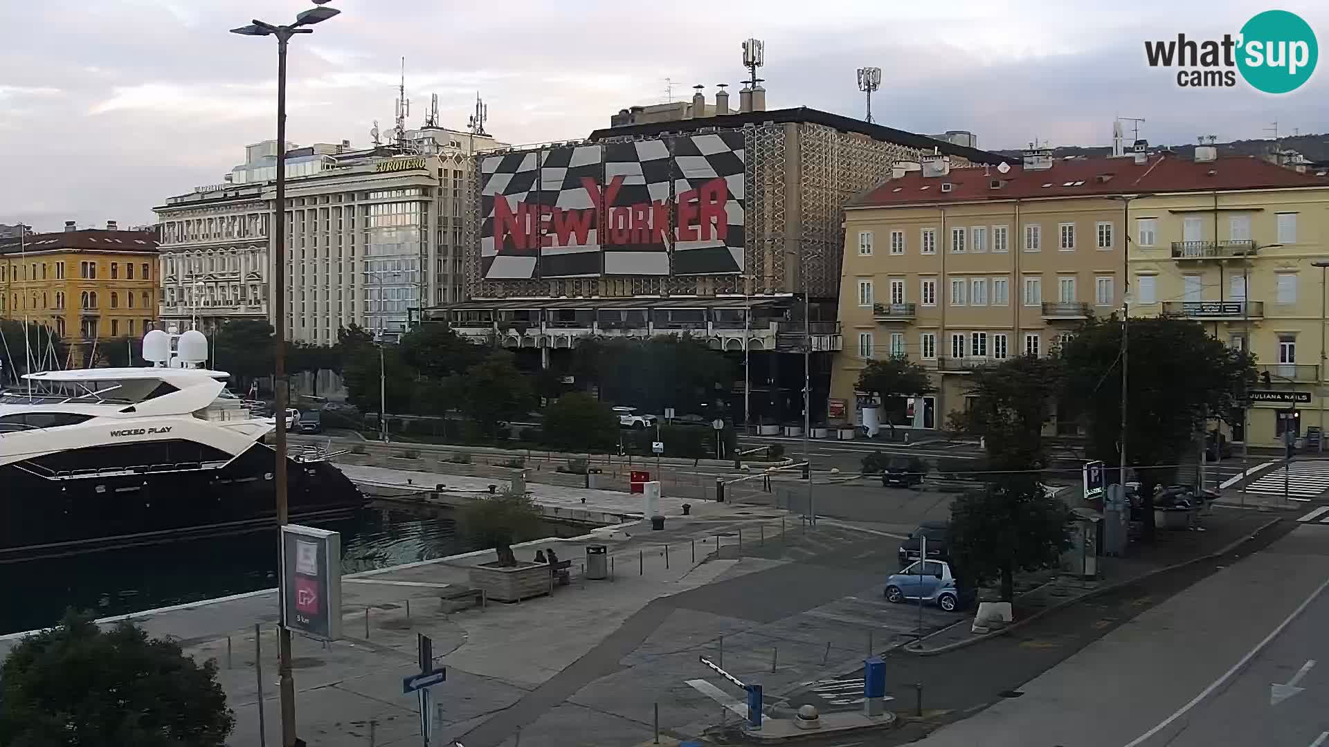 The Riva and Marina in Rijeka  – Live Webcam Croatia