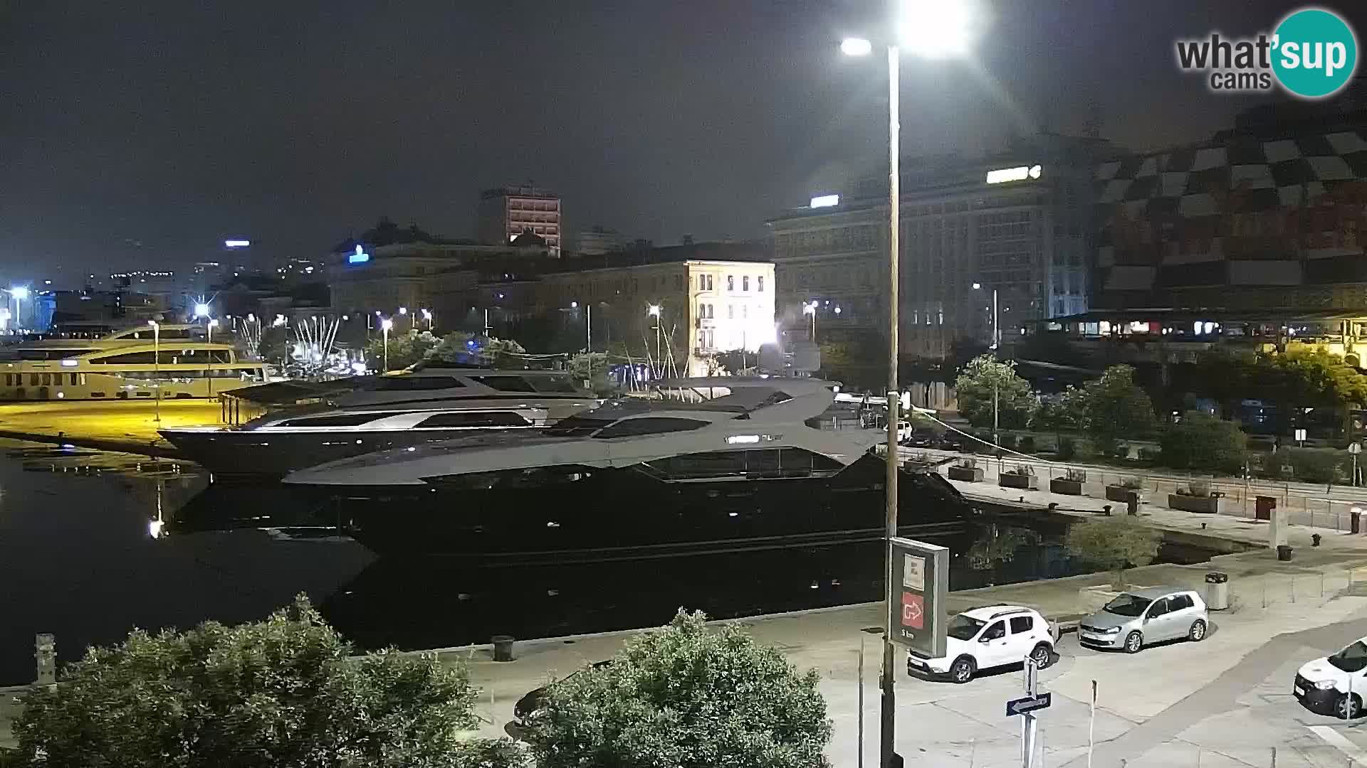 Die Riva und Marina in Rijeka – Live Webcam Kroatien