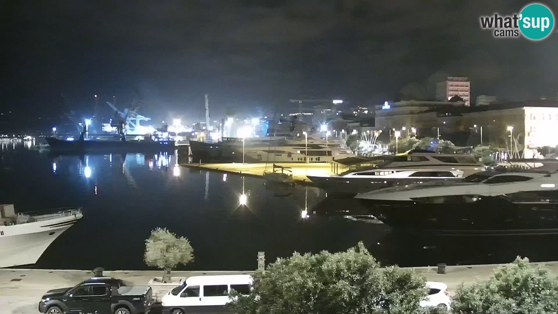 Die Riva und Marina in Rijeka – Live Webcam Kroatien