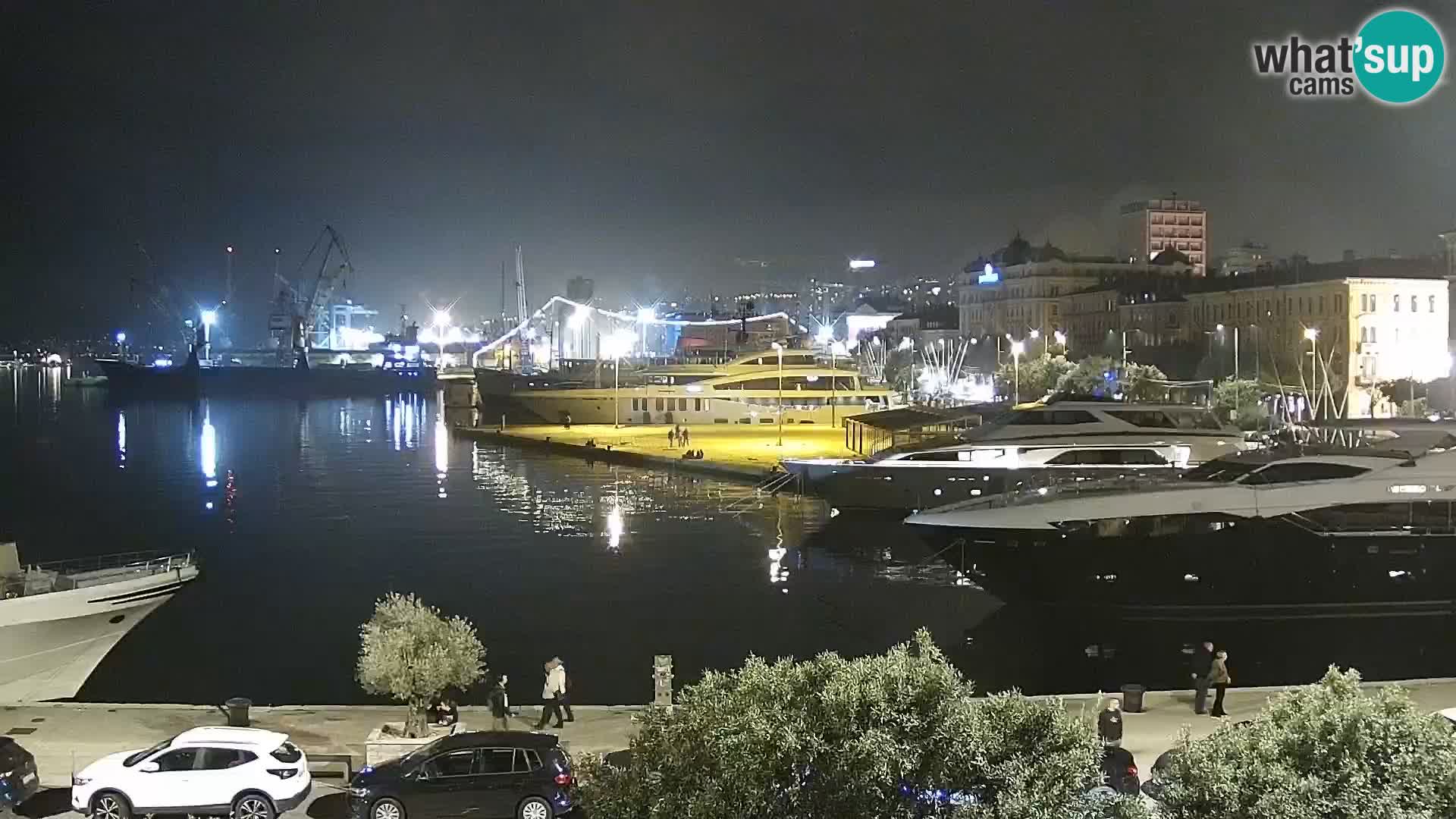 La Riva e la Marina a Rijeka (Fiume) – Live Webcam Croazia