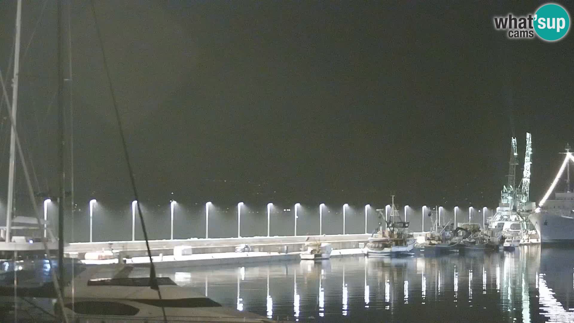 The Riva and Marina in Rijeka  – Live Webcam Croatia
