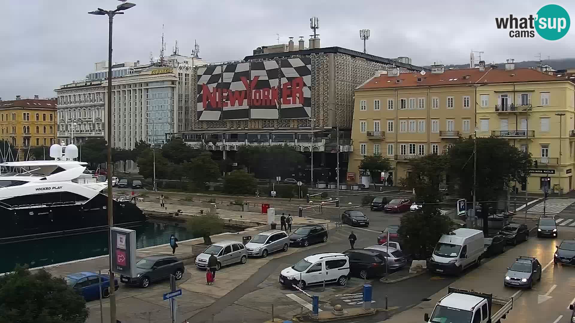 The Riva and Marina in Rijeka  – Live Webcam Croatia