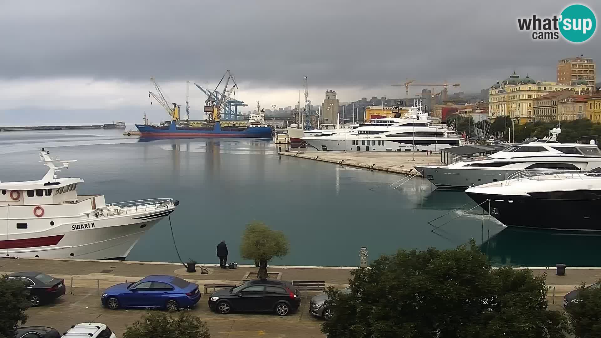 La Riva e la Marina a Rijeka (Fiume) – Live Webcam Croazia