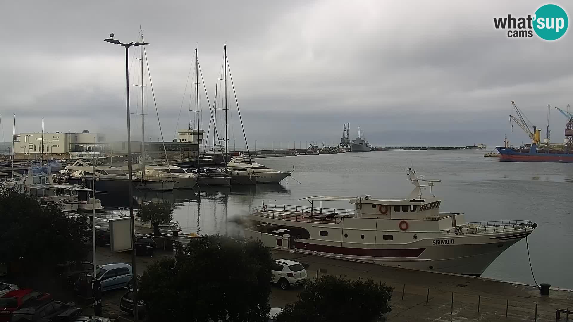 La Riva y Marina en Rijeka – Webcam en vivo Croacia