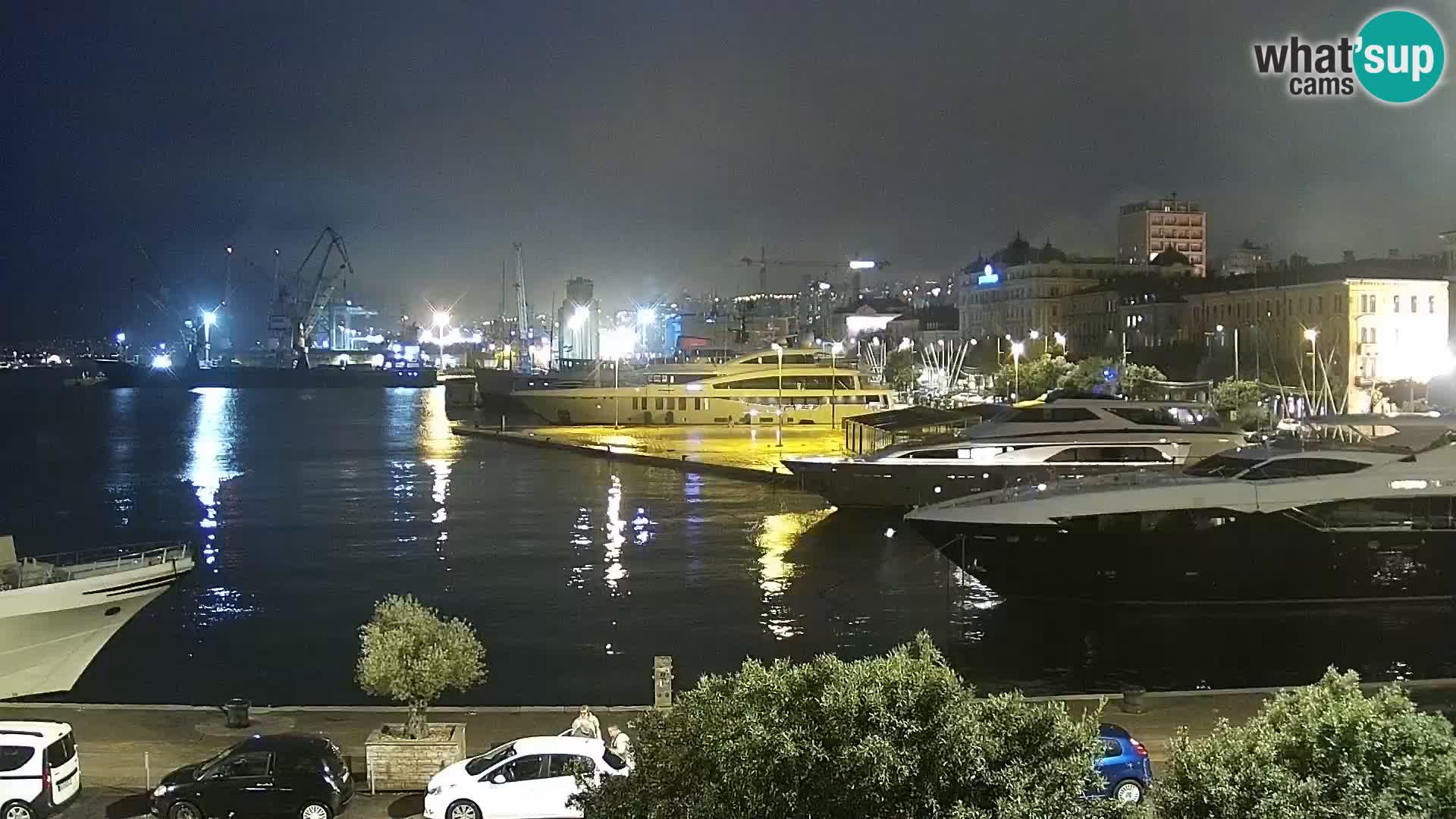 La Riva e la Marina a Rijeka (Fiume) – Live Webcam Croazia