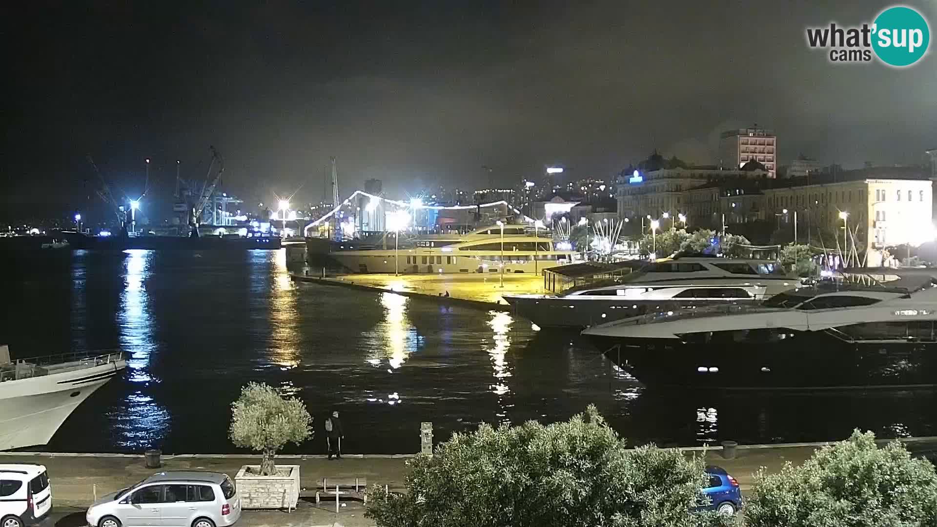 Riva i Marina u Rijeci – Web kamera uživo u Hrvatskoj