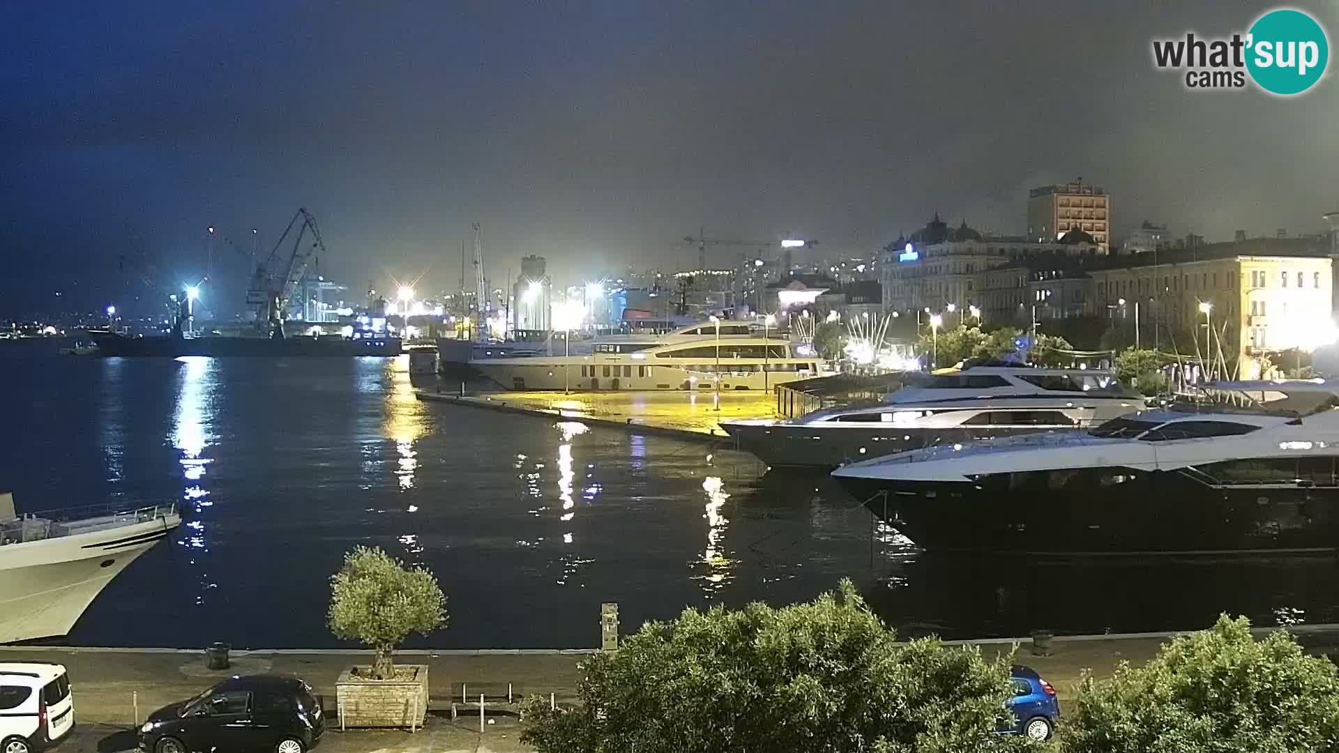 Riva in Marina v Reki – Spletna kamera v živo Hrvaška