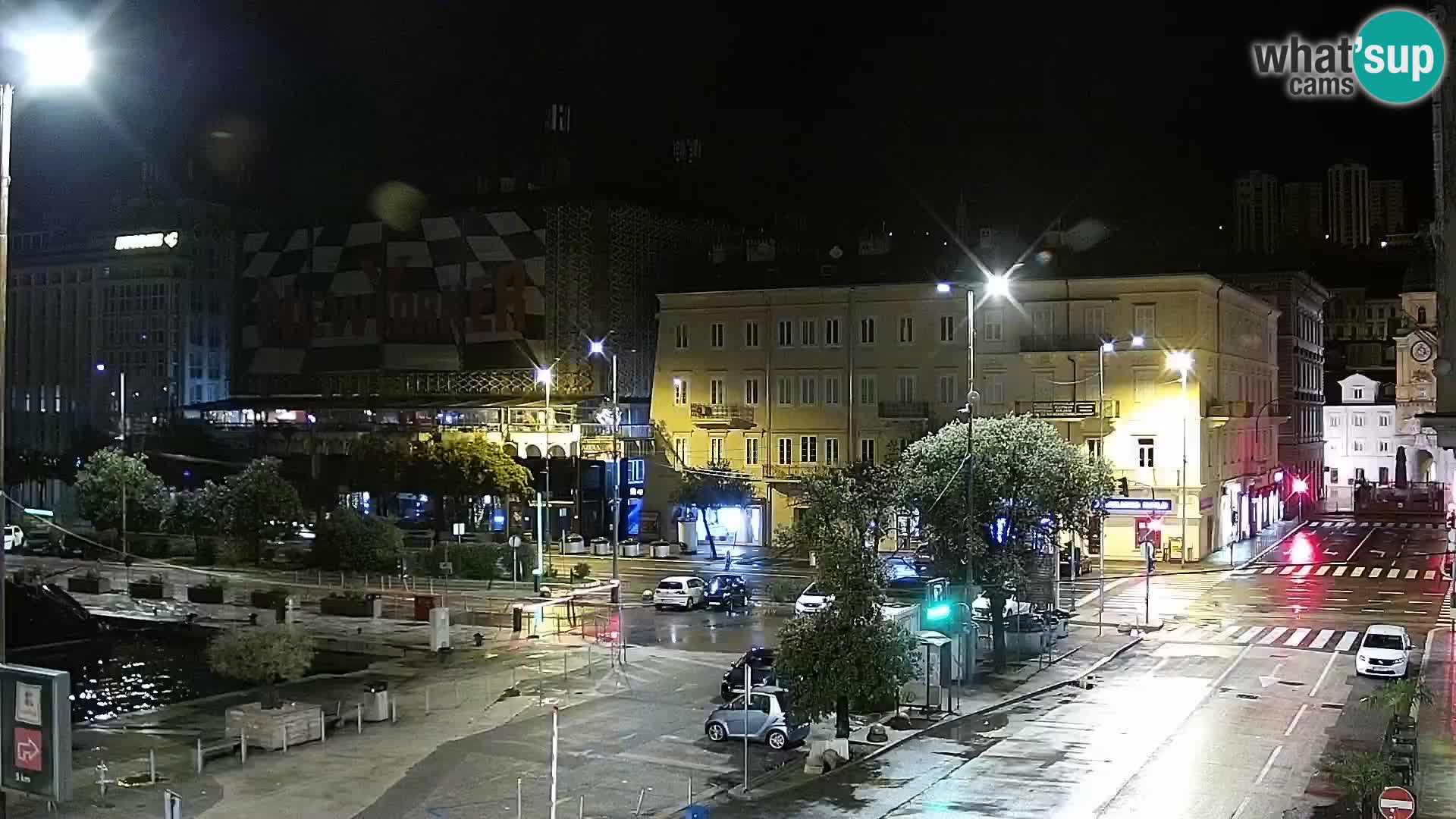 La Riva et Marina à Rijeka – Live Webcam Croatie