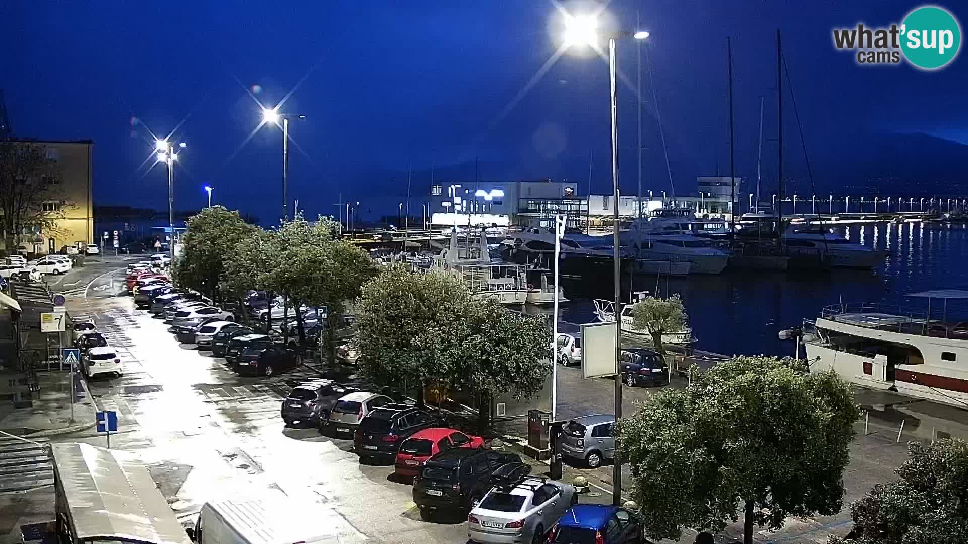 La Riva y Marina en Rijeka – Webcam en vivo Croacia