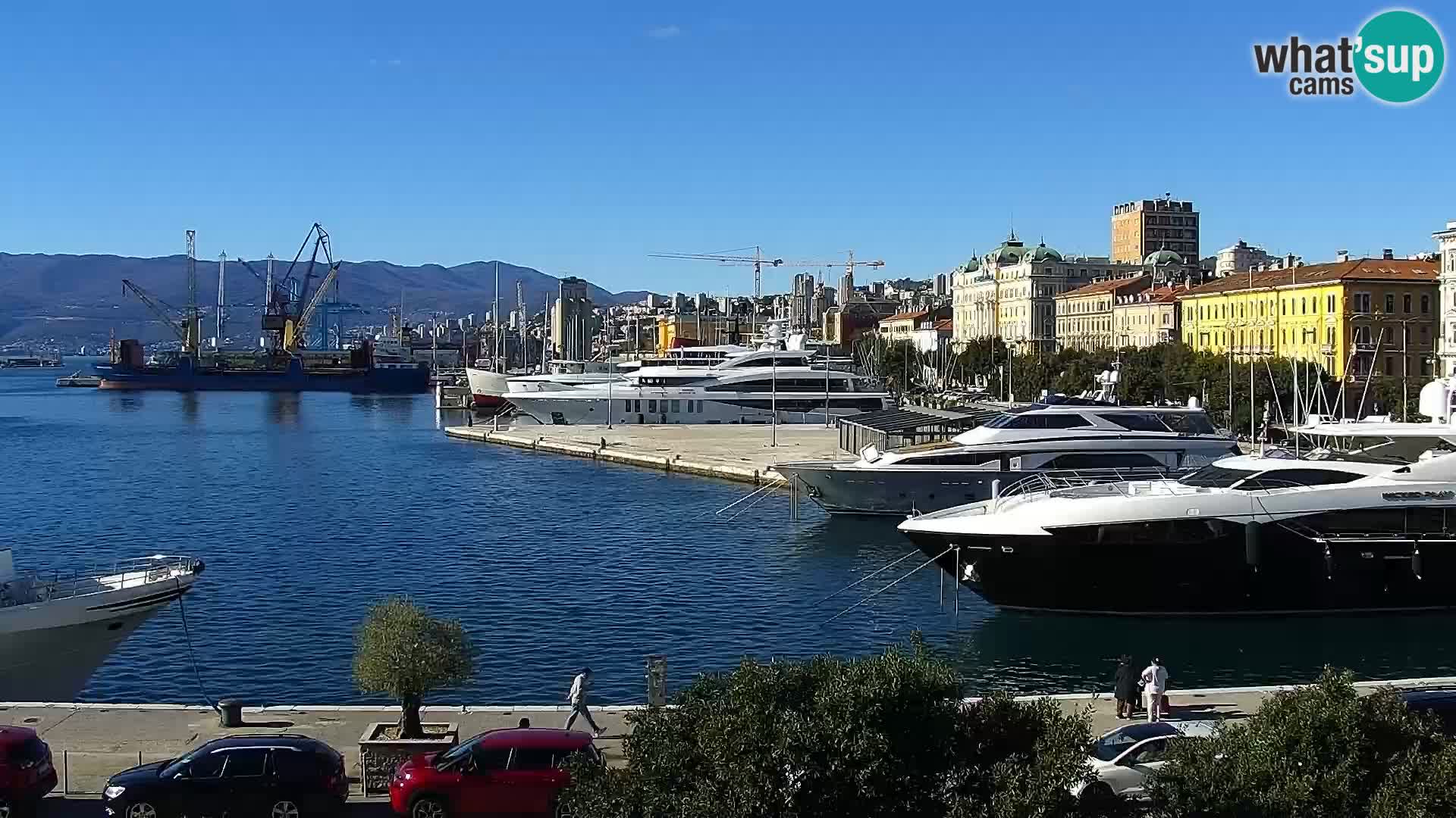 La Riva e la Marina a Rijeka (Fiume) – Live Webcam Croazia