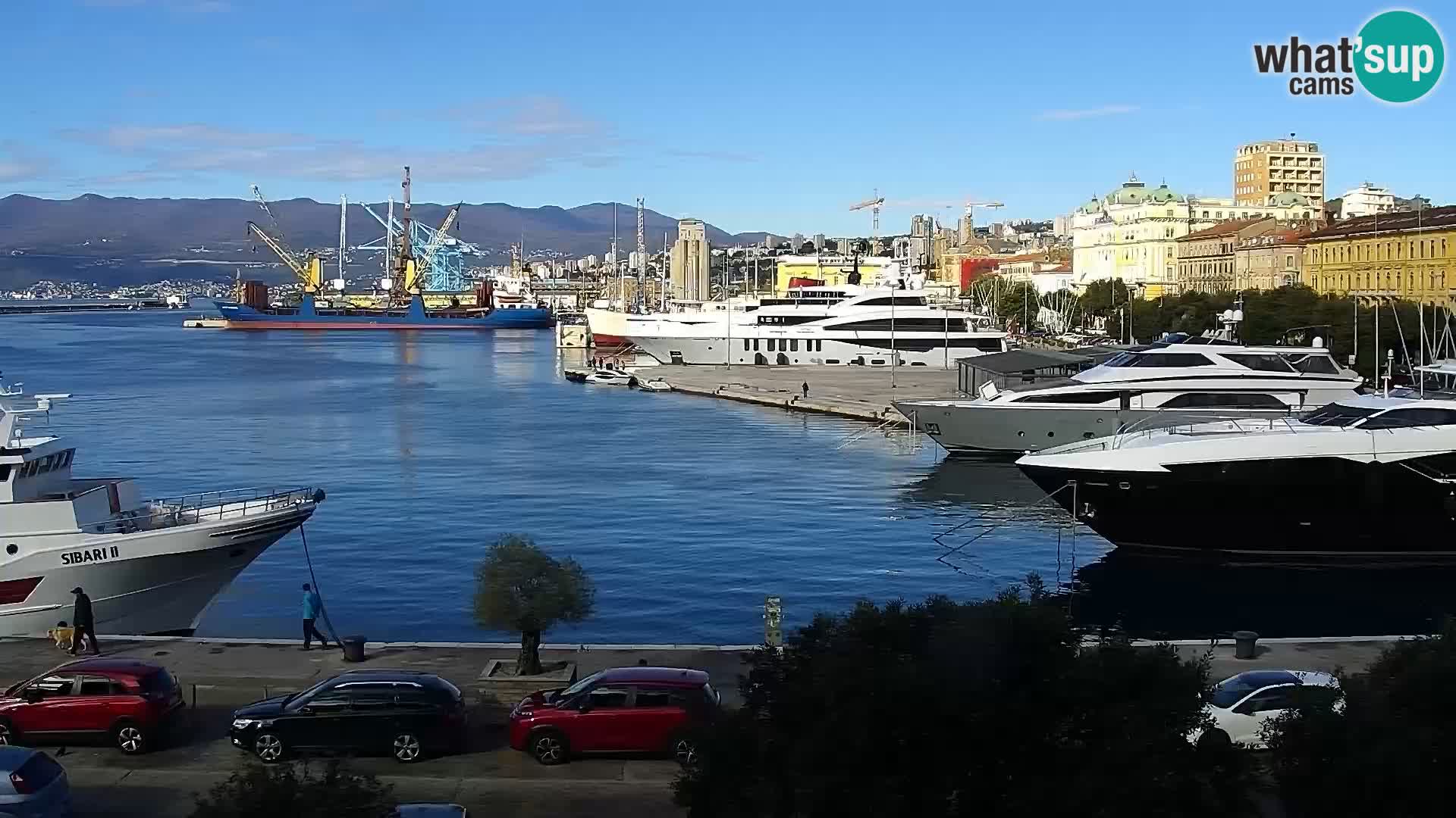 La Riva e la Marina a Rijeka (Fiume) – Live Webcam Croazia